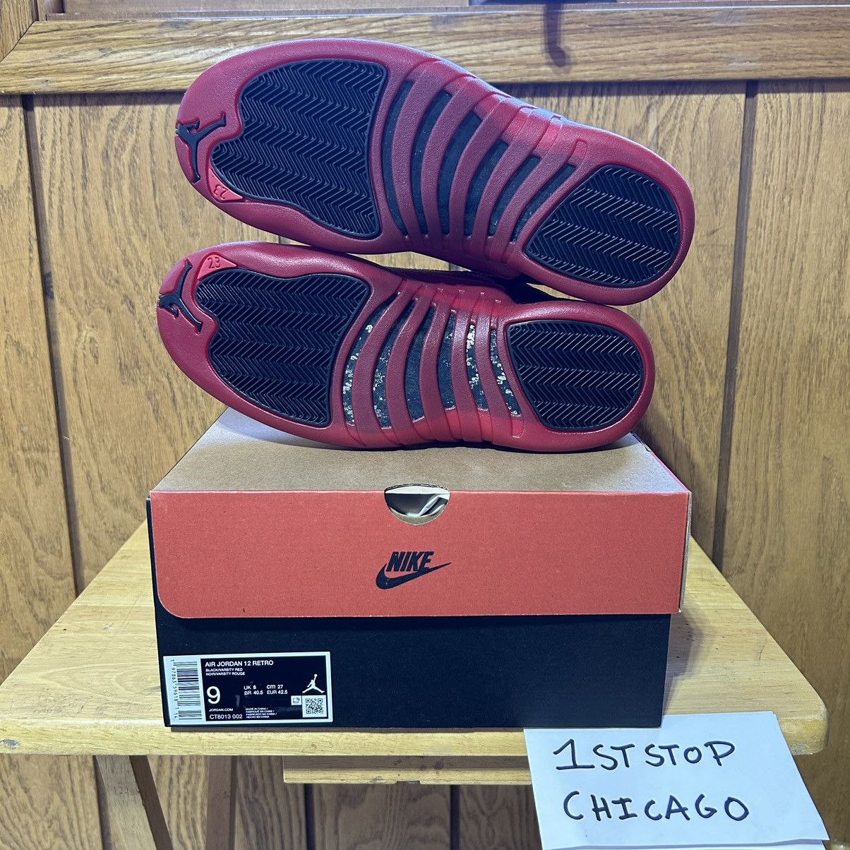 Designer × Jordan Brand × Nike Nike Air Jordan 12 Retro Flu Game 2025 Men’s 9 Authentic NEW Size US 9 / EU 42 - 7 Thumbnail