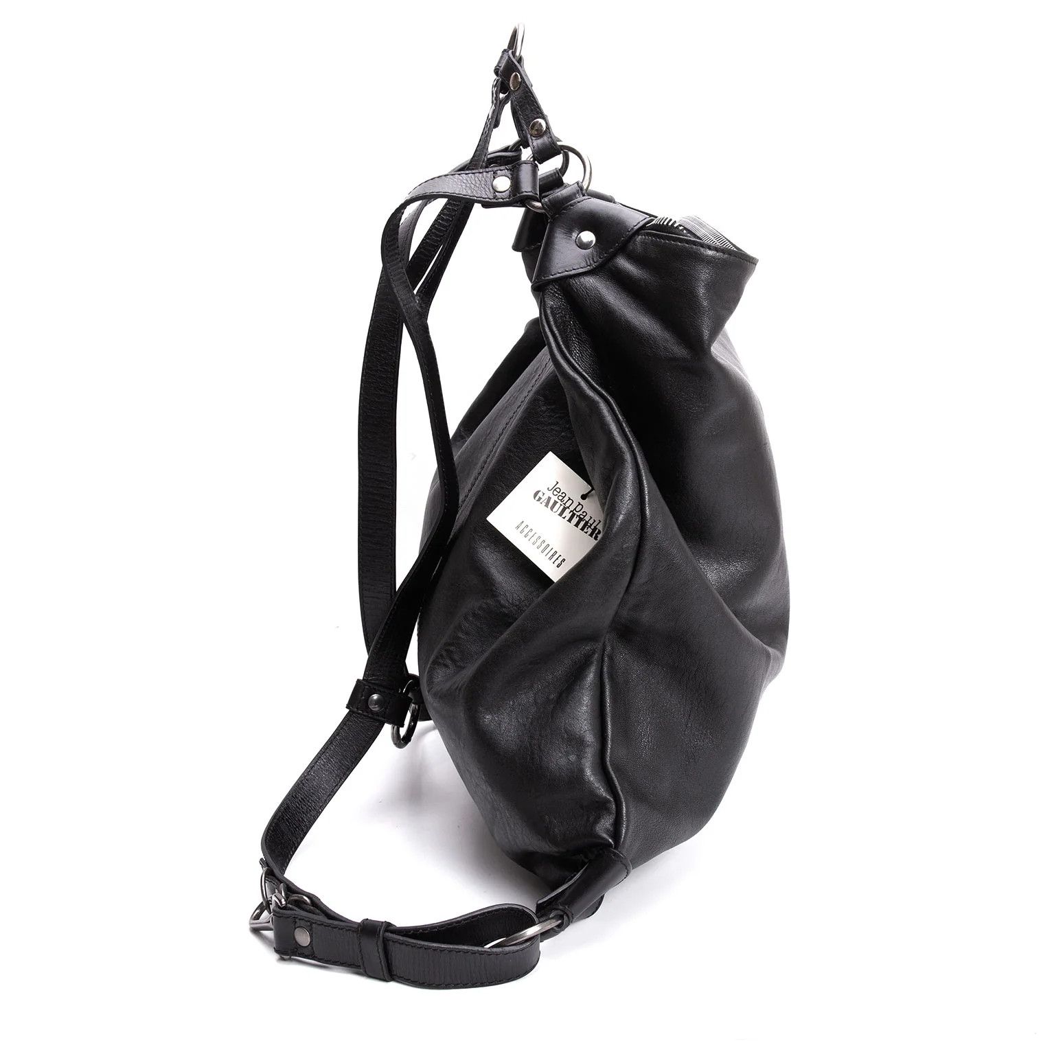Jean Paul Gaultier Leather Harness Rucksack in Black Size ONE SIZE - 4 Thumbnail