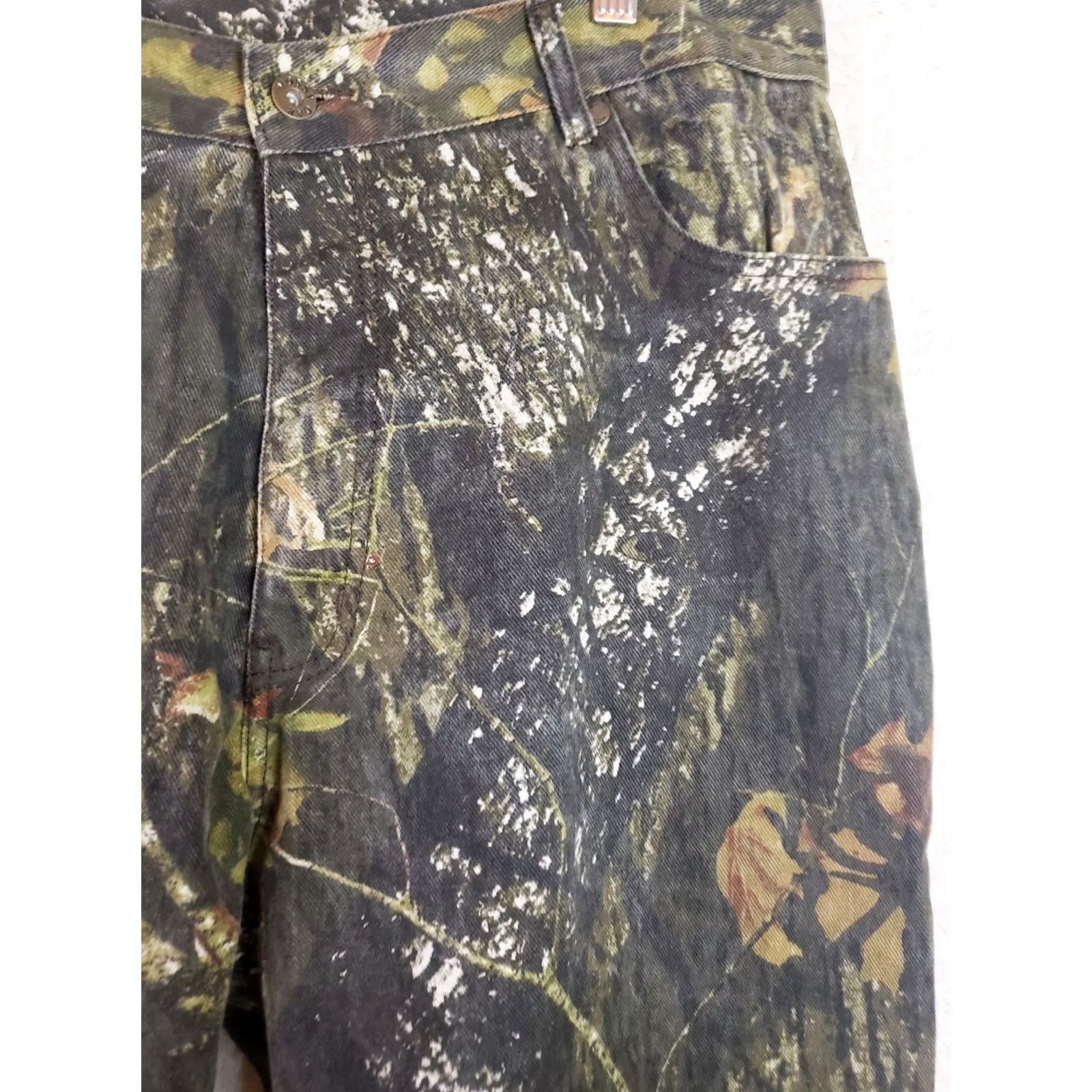 Vintage Mossy Oak Break Up Camo Pants Men 38x32 Camouflage Jeans Hunting New Size US 38 / EU 54 - 4 Thumbnail