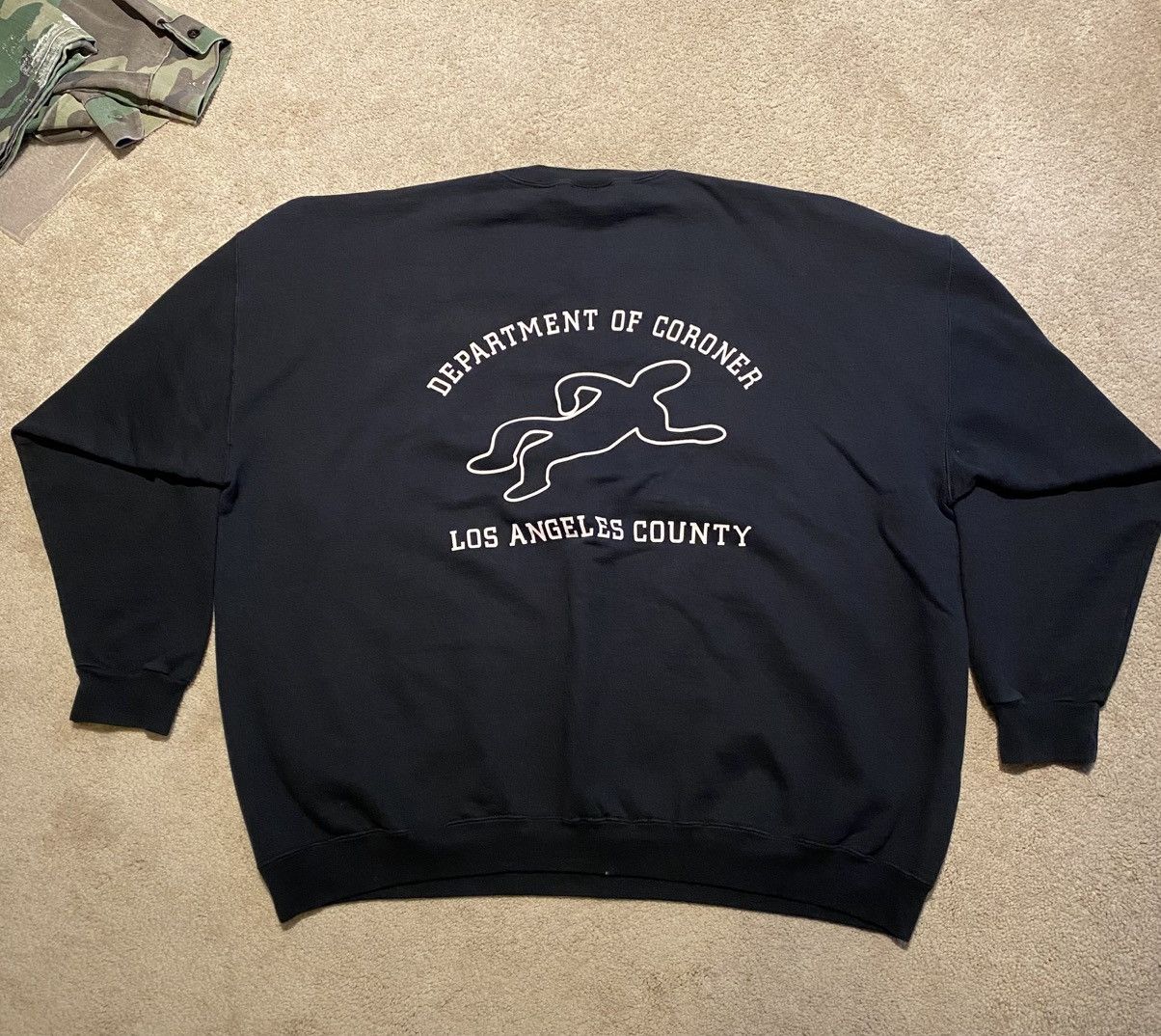 Vintage Los angeles dept. of coroner sweatshirt Size US XL / EU 56 / 4 - 1 Thumbnail