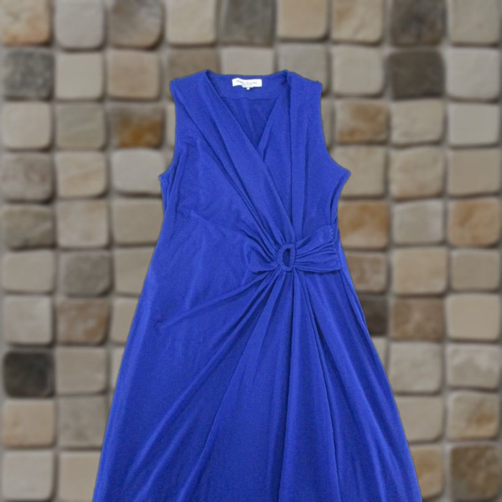 Tommy Bahama Dress Womens Small Blue Wrap Blouson