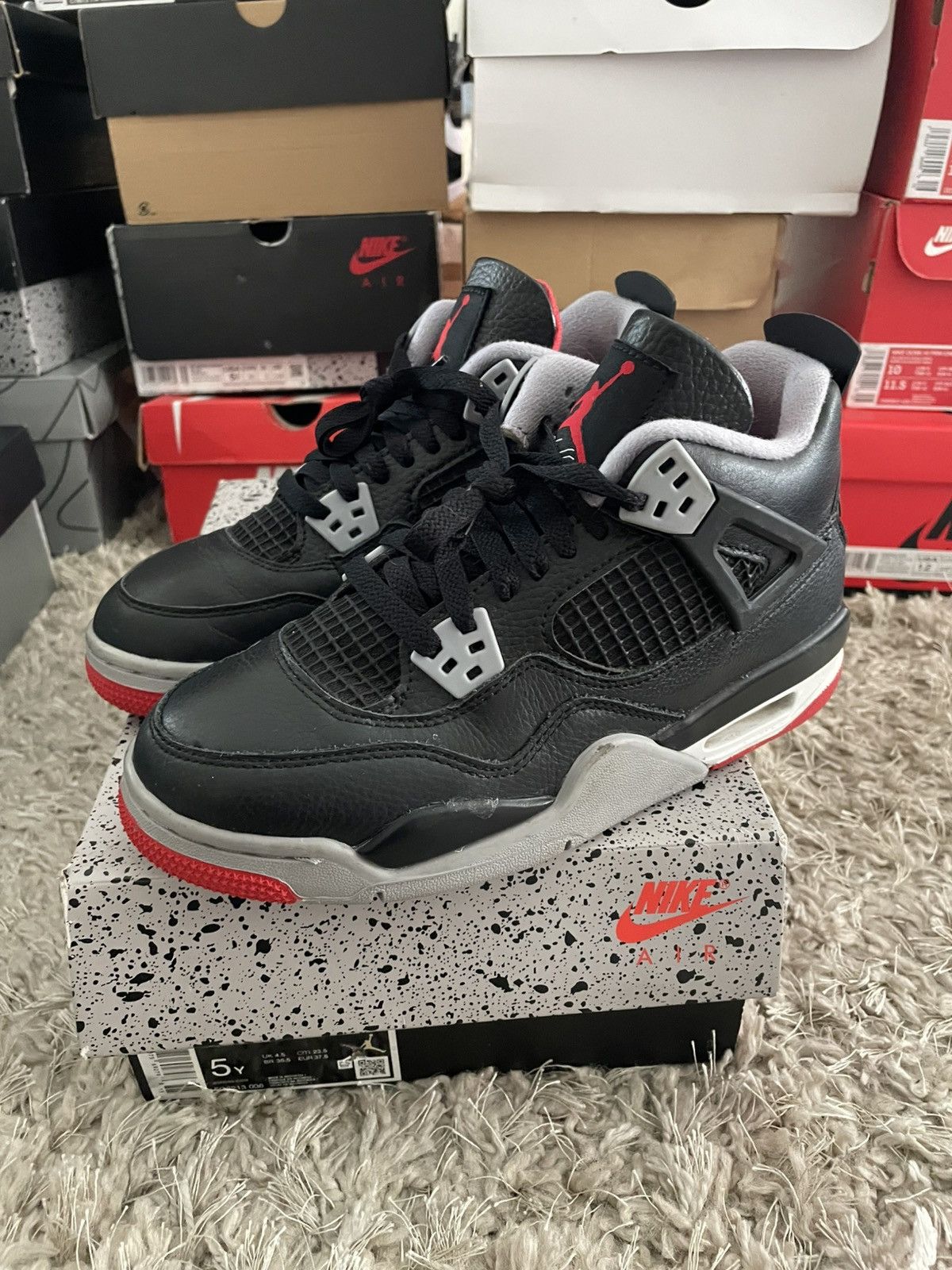 Jordan Brand Jordan 4 Bred Reimagined Size US 5 / EU 37 - 1 Thumbnail