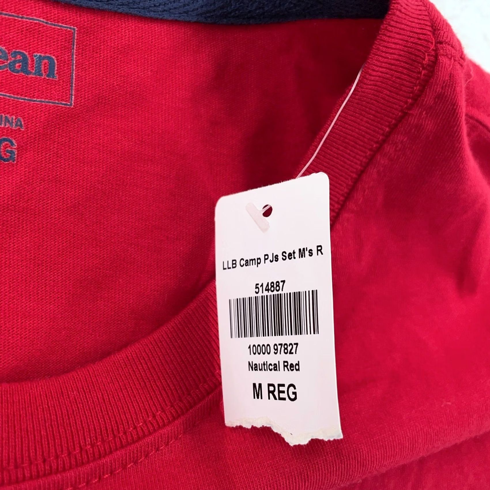Vintage L.L. Bean L/S T Shirt Mens Medium Nautical Red Spell Out Snow Camping Mountains Shirt Mens Medium Red Outdoor Graphic Print Crew Neck Size US M / EU 48-50 / 2 - 4 Thumbnail