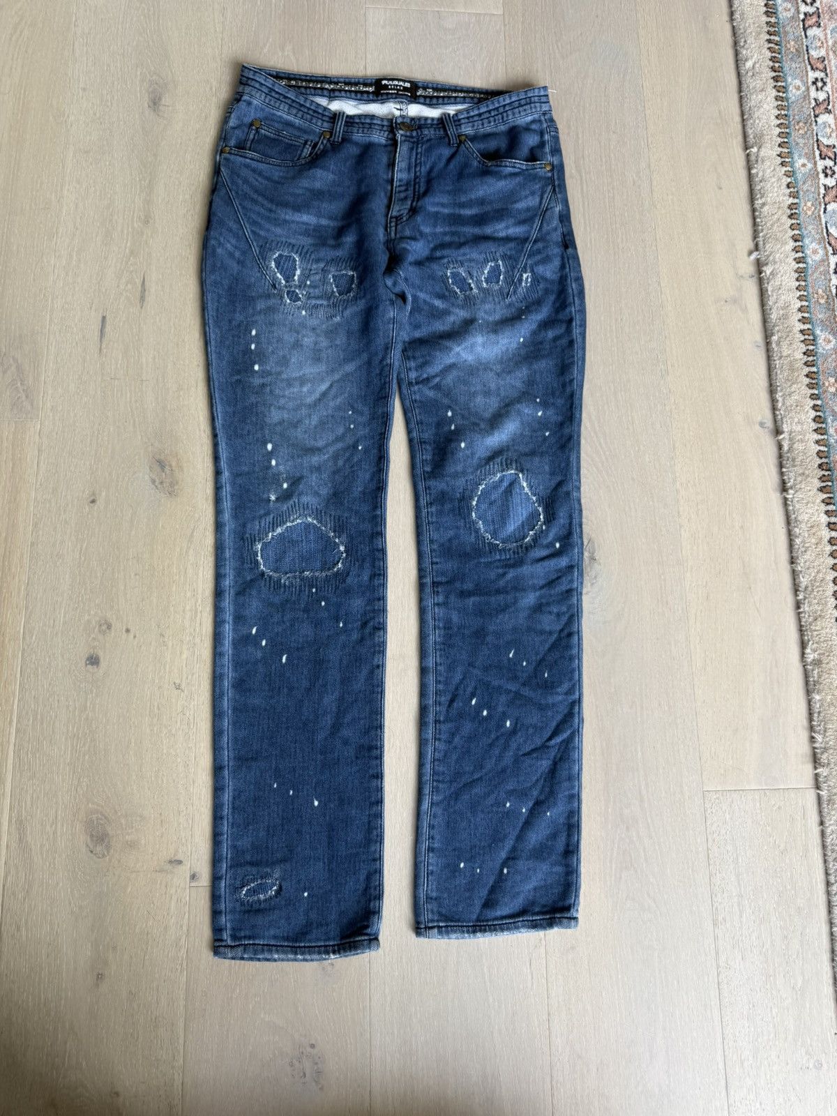 Number (N)ine Number Nine cotton distressed pants Size US 32 / EU 48 - 1 Thumbnail