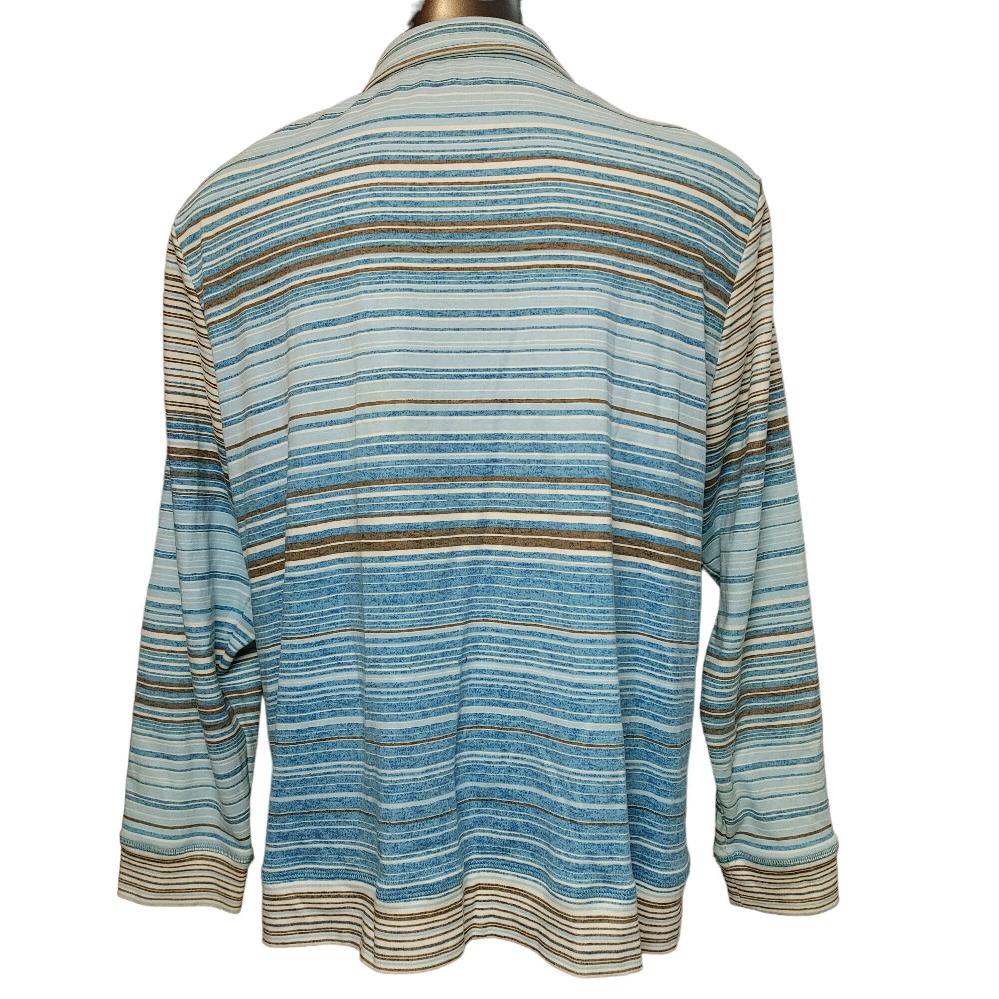 Other Allison Daley Women's Petite Blue Stripped Sweater LG Size L / US 10 / IT 46 - 2 Thumbnail