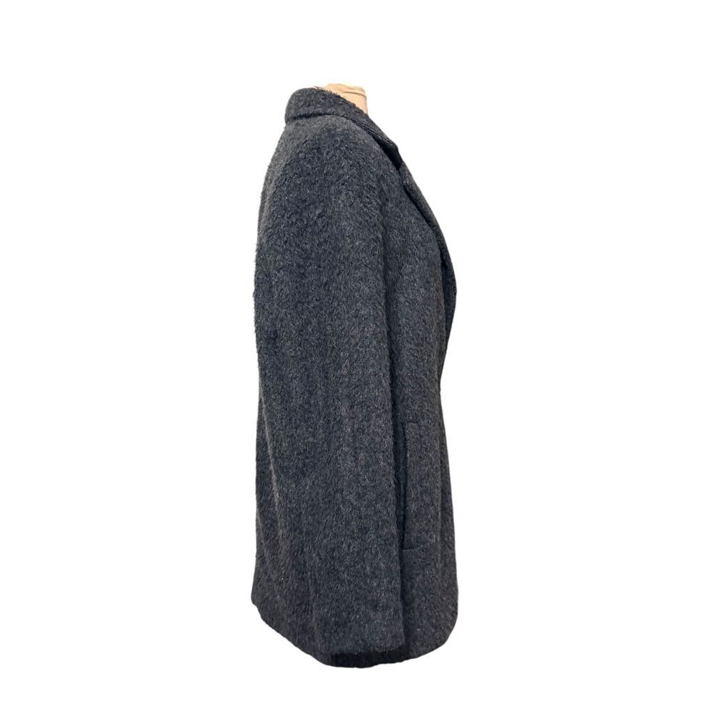 Madewell Madewell Wool Blend Coat Midi 4 Gray Preppy EUC Classic Fuzz Size S / US 4 / IT 40 - 4 Thumbnail