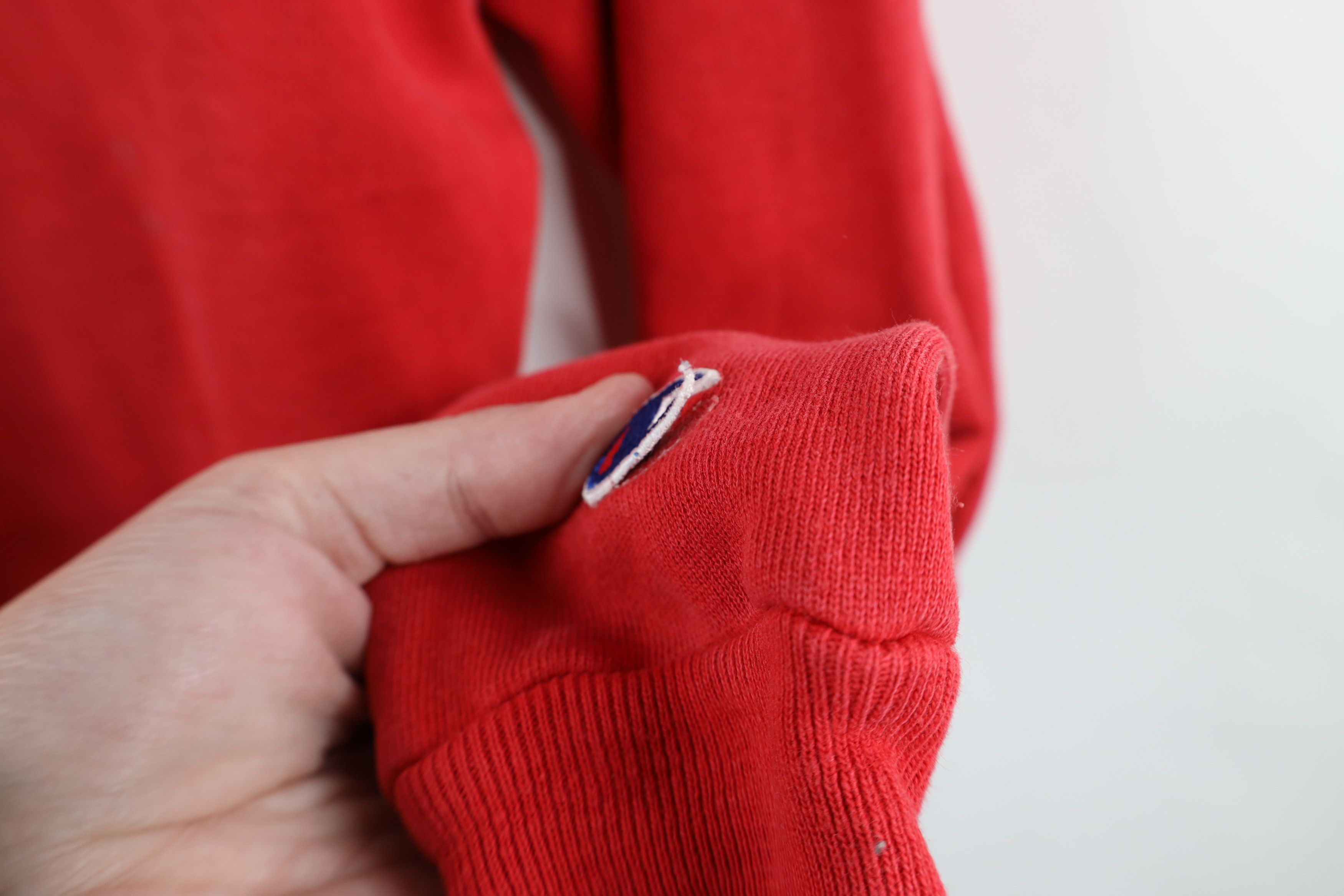 Champion × Vintage Vintage 90s Champion Spell Out Crewneck Sweatshirt Red Size US M / EU 48-50 / 2 - 5 Thumbnail