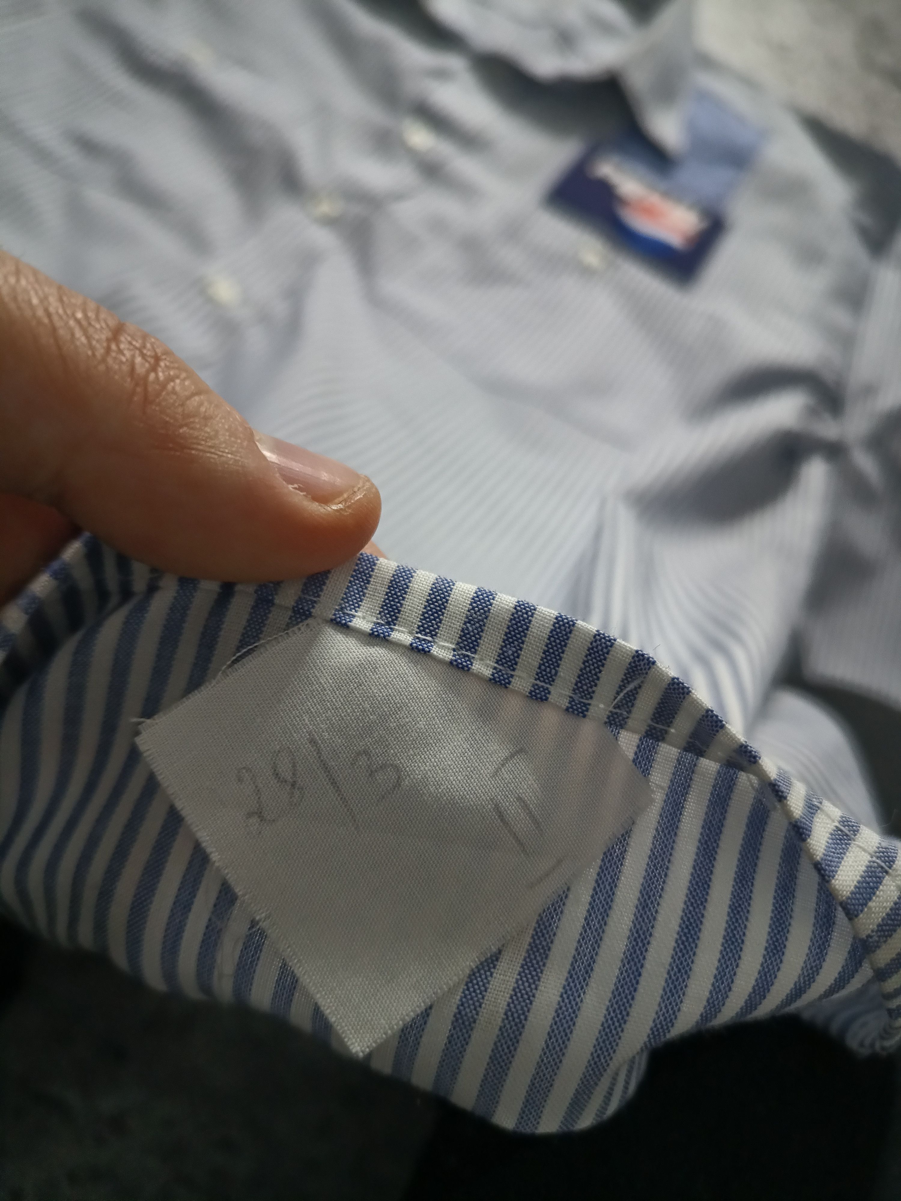 Pepsi × Vintage Vintage Pepsi Patch Striped Work Shirt Size US L / EU 52-54 / 3 - 5 Thumbnail