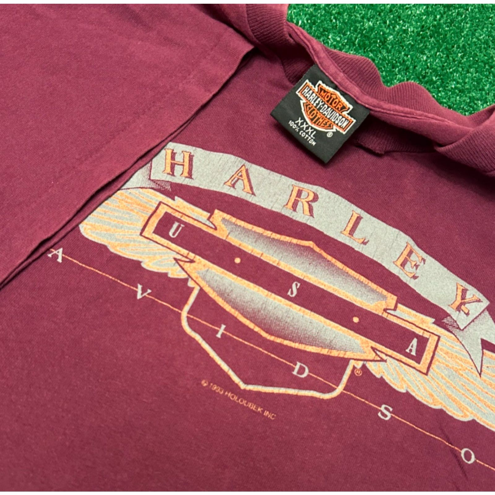 Harley Davidson VINTAGE Harley-Davidson USA Logo South Carolina 1993 VTG Shirt Mens 3XL Purple T-Shirt 90s Size US XXL / EU 58 / 5 - 3 Thumbnail