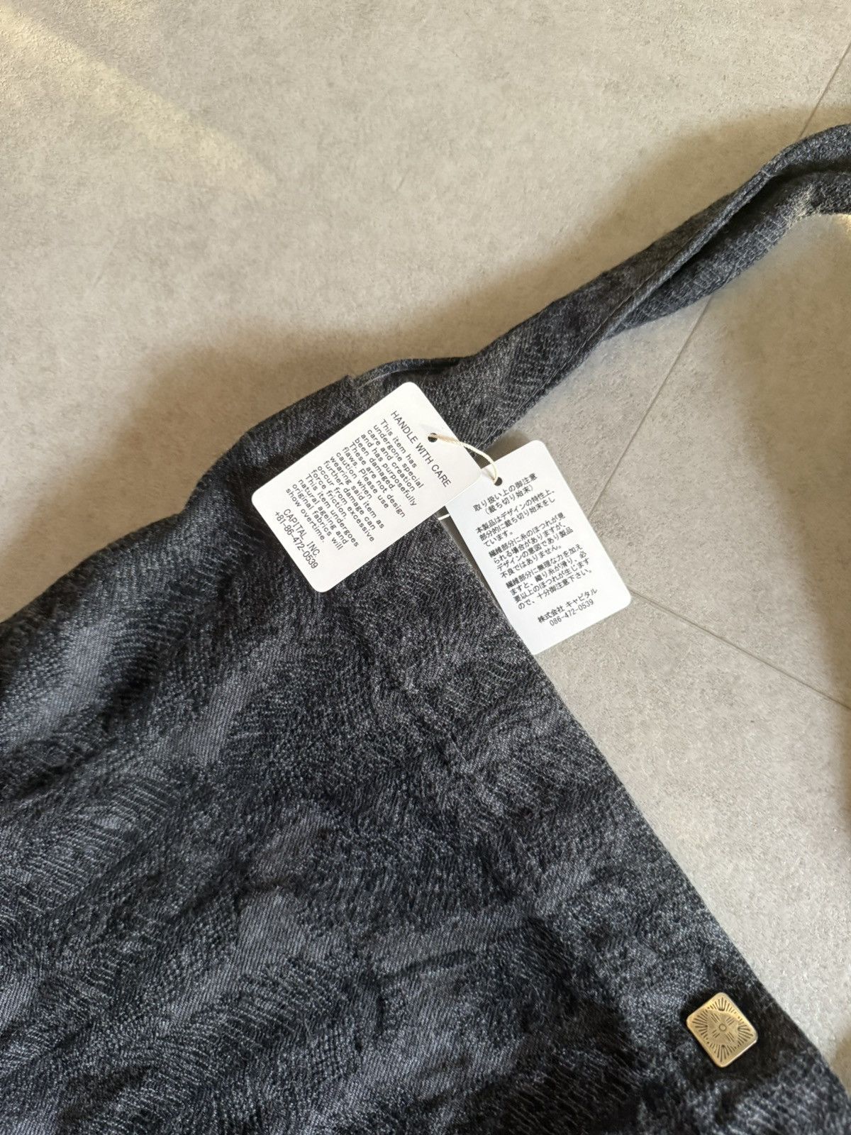 Kapital × Kapital Kountry Denim Feather Bag (Large) Size ONE SIZE - 3 Thumbnail