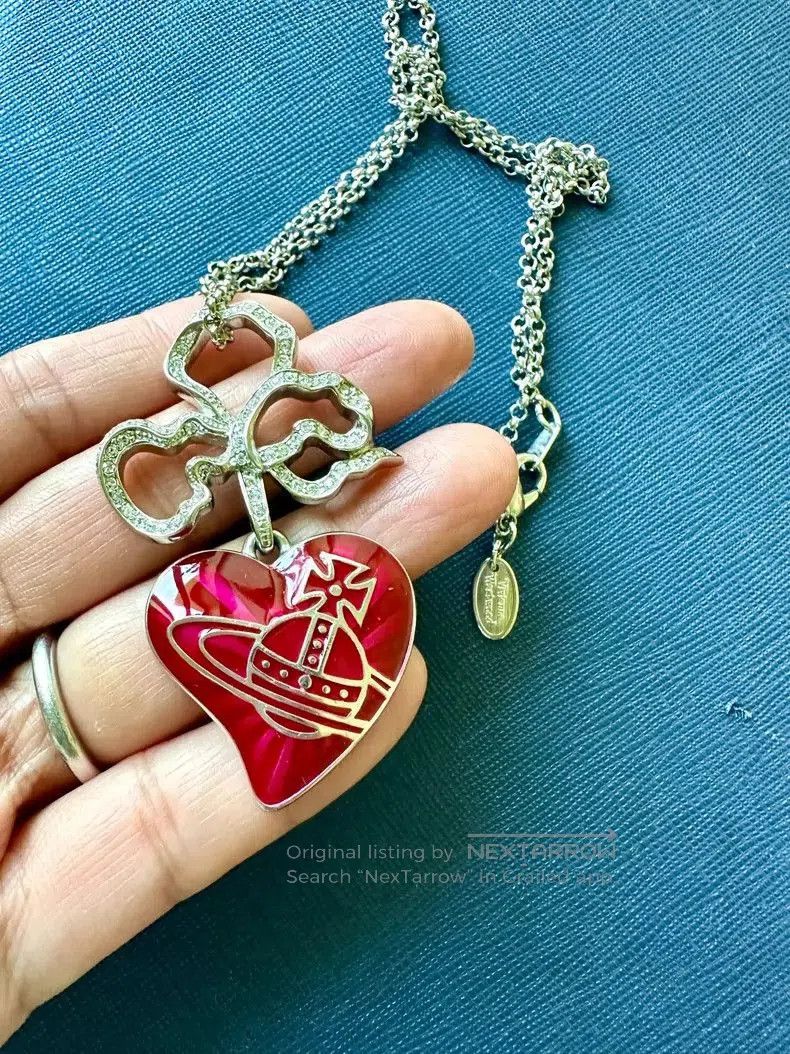 Vivienne Westwood Vivienne Westwood Heart Crystal Pendant Necklace. Size ONE SIZE - 1 Thumbnail