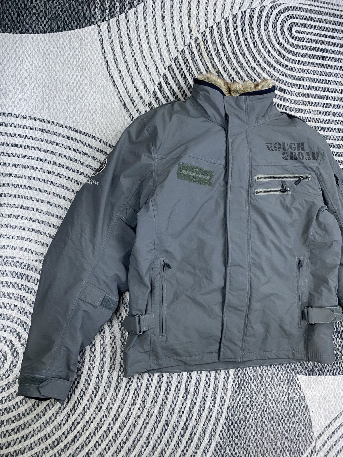 ICON Motorsports 🔥Rough & Road Motorcycle Gear Fur Collar Riding Jacket Size US L / EU 52-54 / 3 - 3 Thumbnail