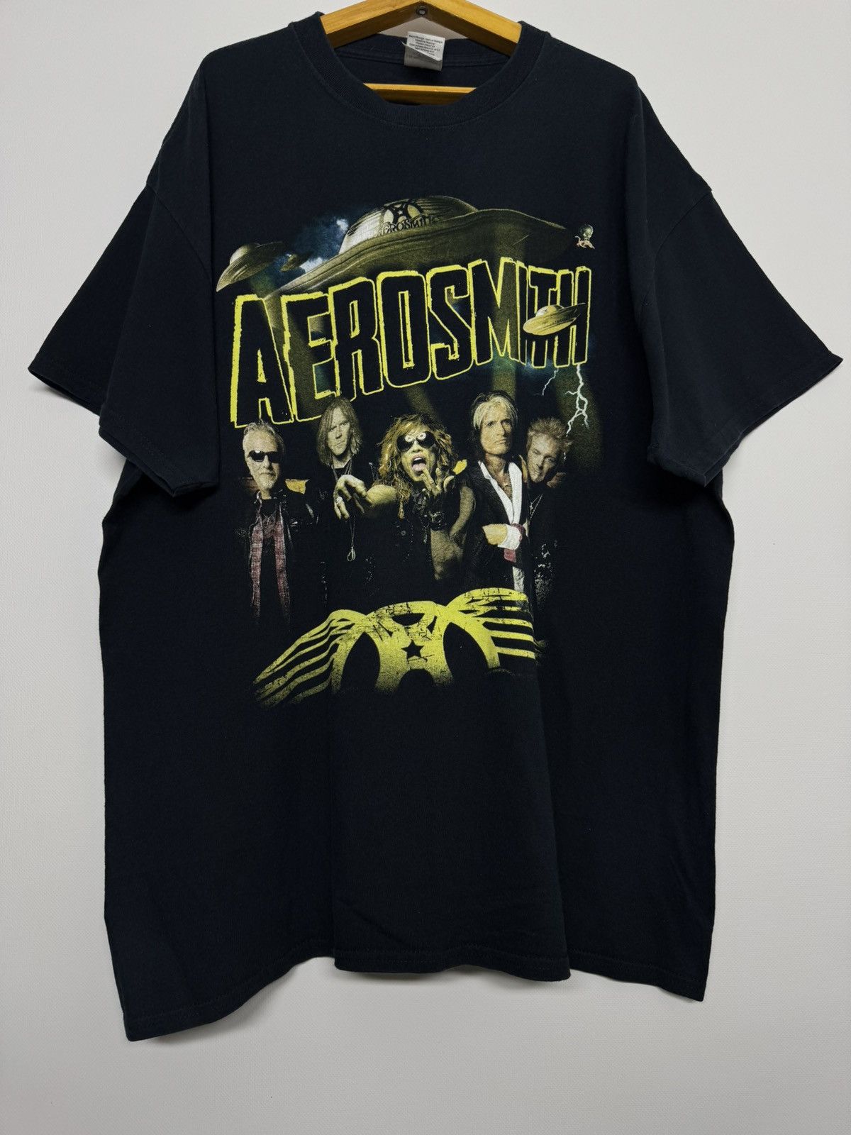 Gildan Aerosmith The Global Warming Tour 2014 T Shirt Size US XL / EU 56 / 4 - 9 Thumbnail