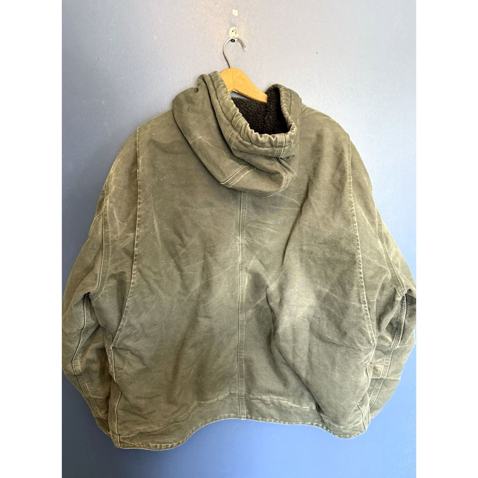 Carhartt VINTAGE Carhartt Jacket Hooded Green 2XL Men Adult Green 90s/Detroit/Lined Cotton Hoodie Size US XXL / EU 58 / 5 - 4 Thumbnail