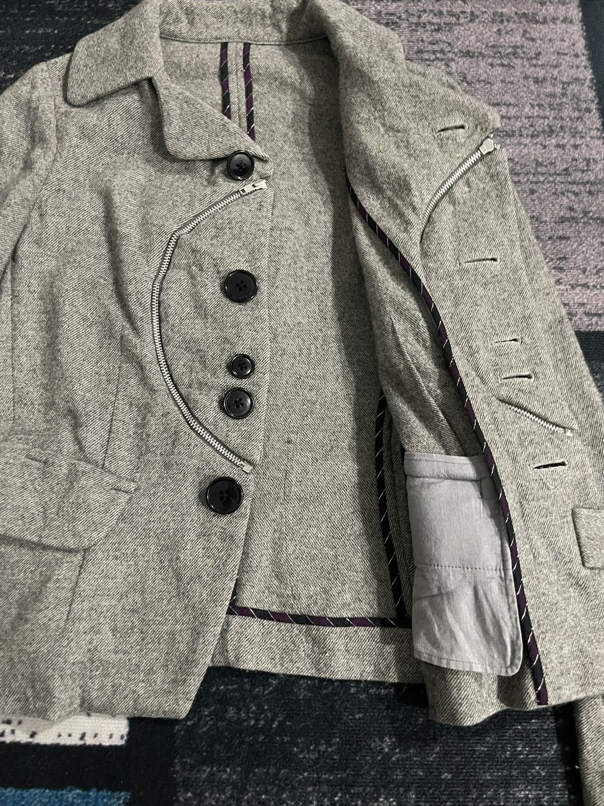 Japanese Brand × Vintage Vintage Unbrand Wool Jacket Size XS / US 0-2 / IT 36-38 - 12 Thumbnail