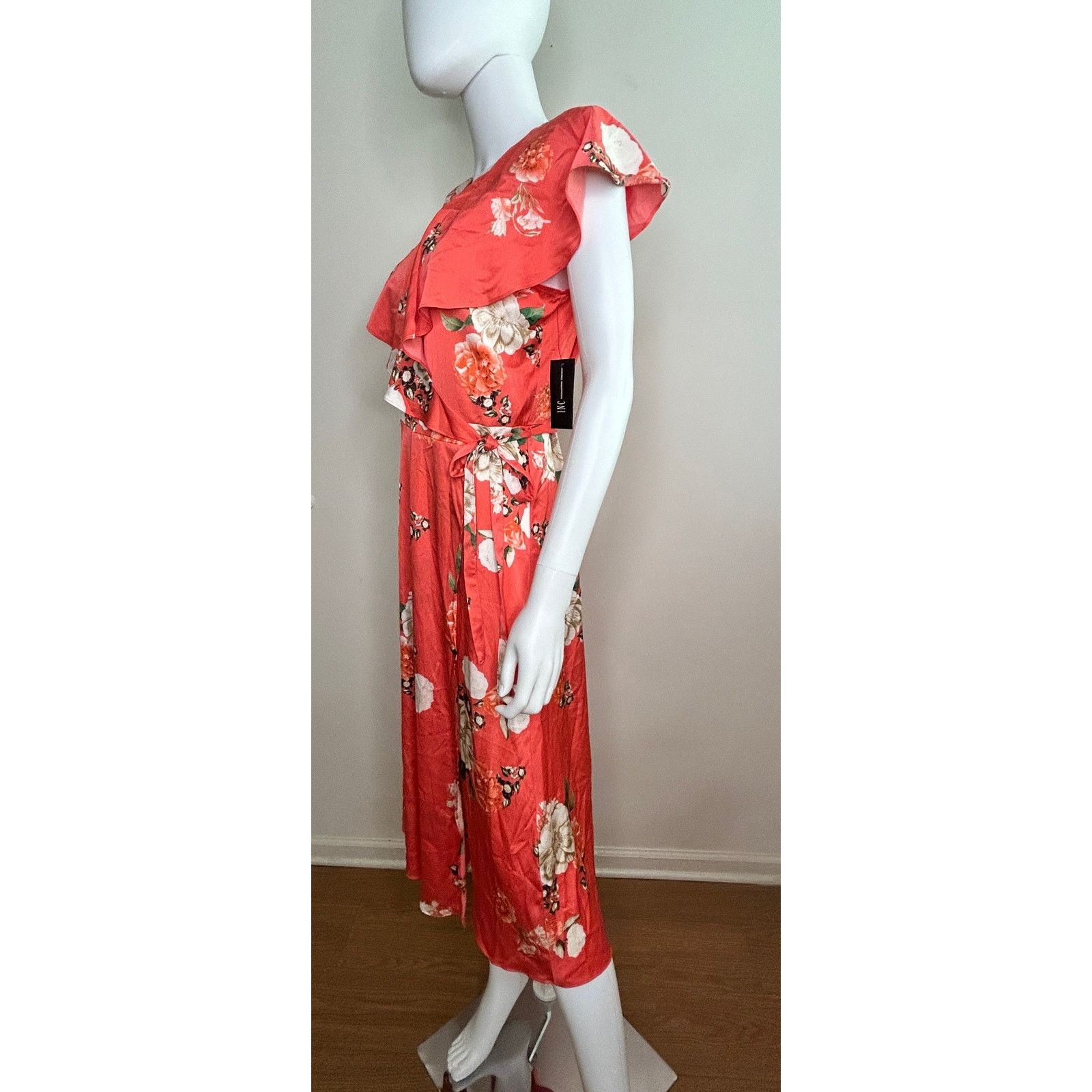 Other INC International Concepts Floral Wrap Dress Women M NWT Size M / US 6-8 / IT 42-44 - 4 Thumbnail