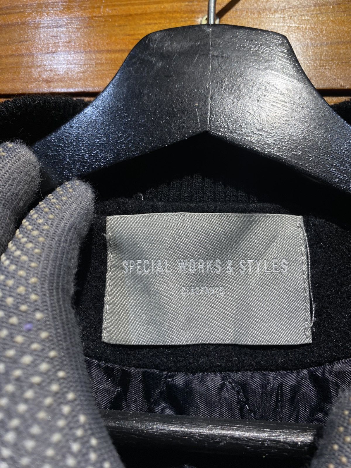Ciaopanic Vintage Special Works & Styles Black Wool Bomber Jacket Size US L / EU 52-54 / 3 - 8 Thumbnail