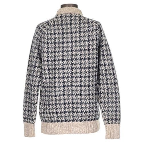 Theory Theory Wool Houndstooth Gray Beige Petite Sweater Size XS / US 0-2 / IT 36-38 - 2 Thumbnail