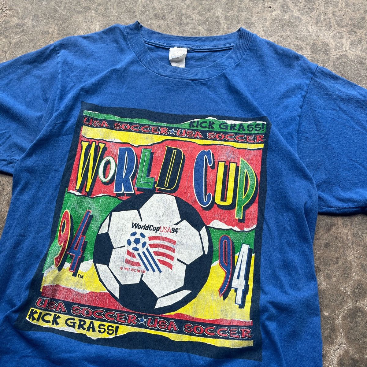 Vintage VINTAGE 1994 USA WORLD CUP SOCCER TEE Size US M / EU 48-50 / 2 - 2 Thumbnail