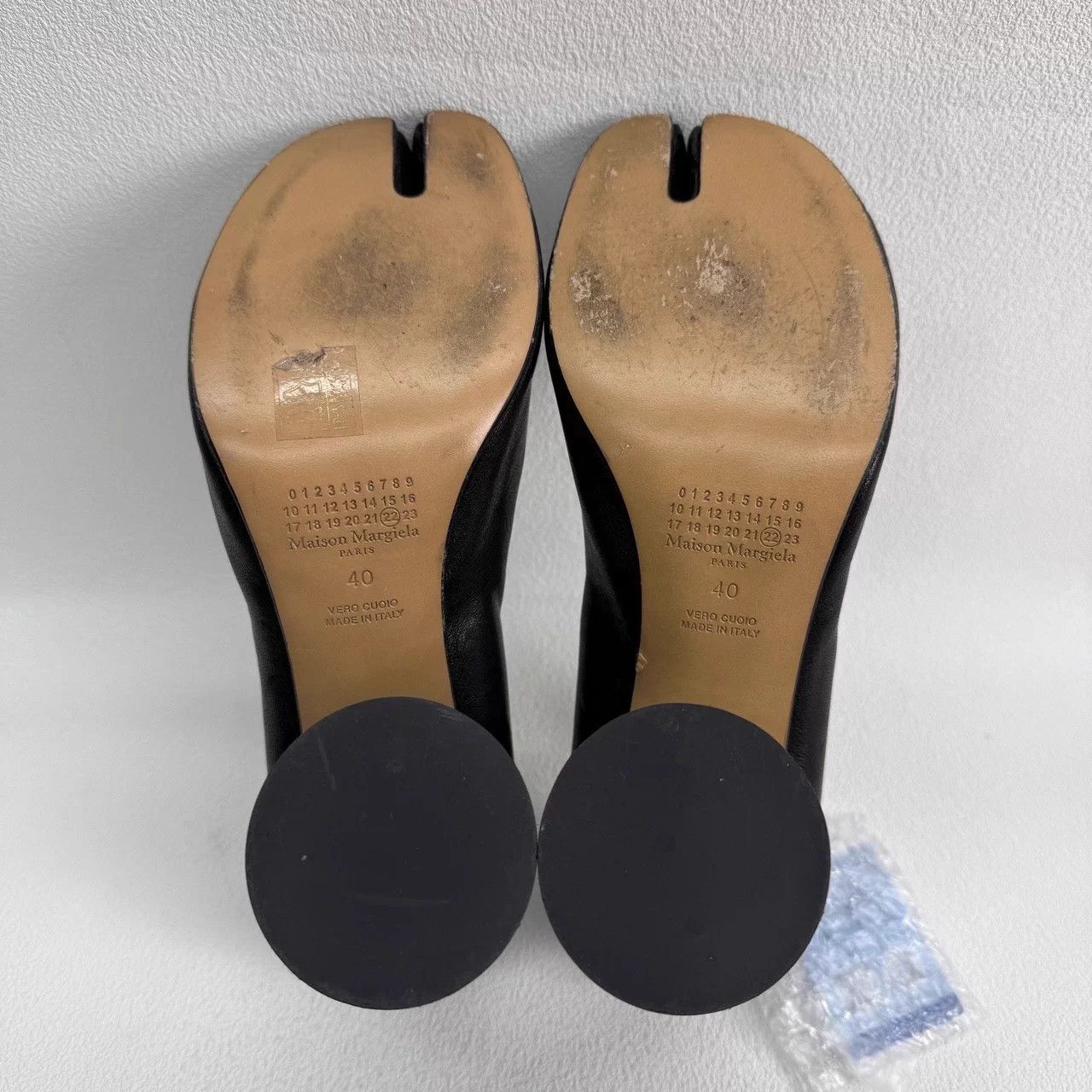 Maison Margiela Maison Margiela Tabi Leather Ankle Strap Heels 8cm Black 40 Size US 10 / IT 40 - 6 Thumbnail