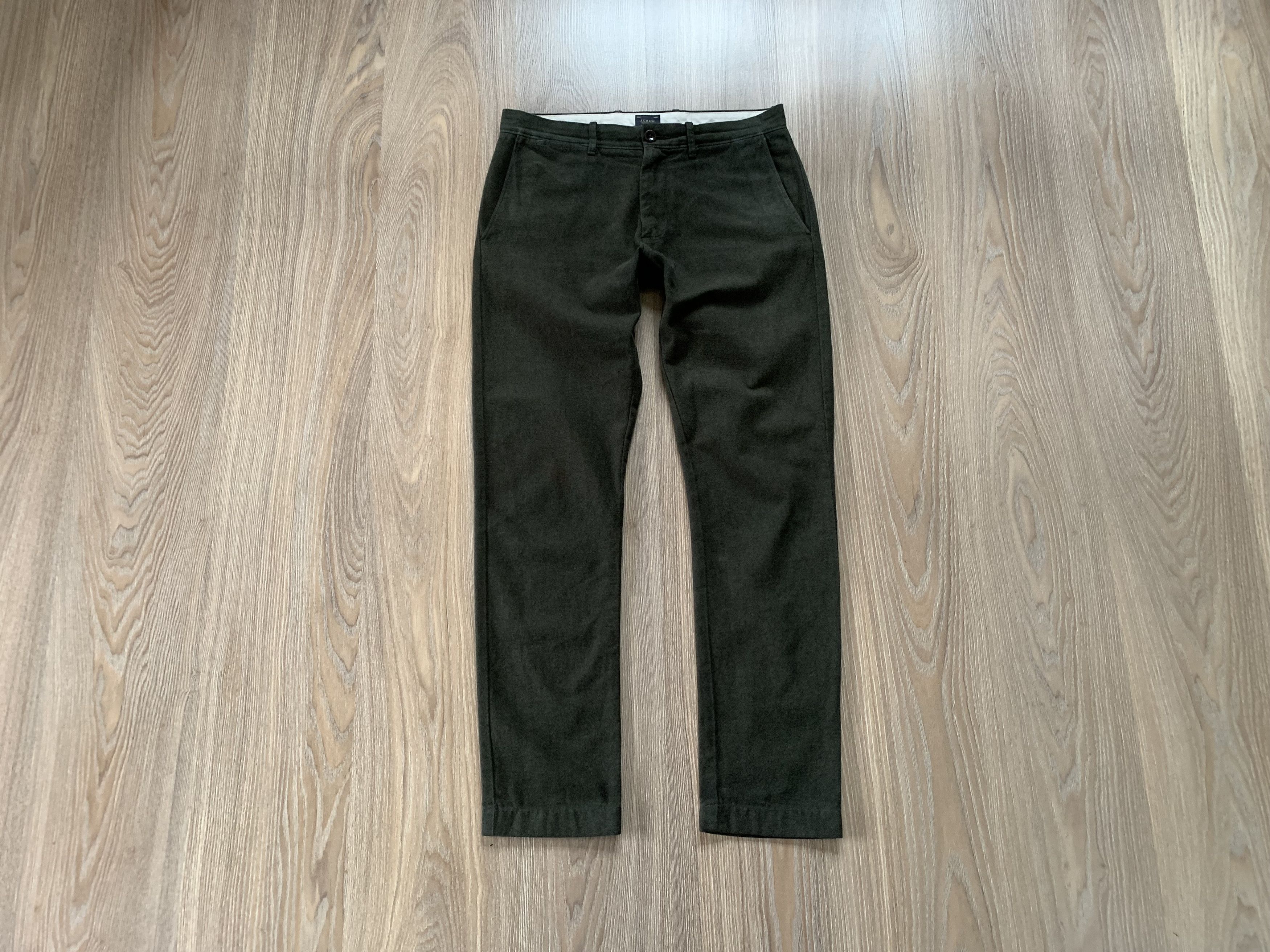 Designer × J.Crew × Vintage Vintage J Crew Green Twill Trouser Pants 484 Size US 30 / EU 46 - 1 Thumbnail