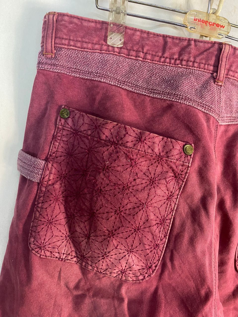 Designer × Japanese Brand Nishiki oriental brand sashiko distressed denim pants Size US 37 - 18 Thumbnail