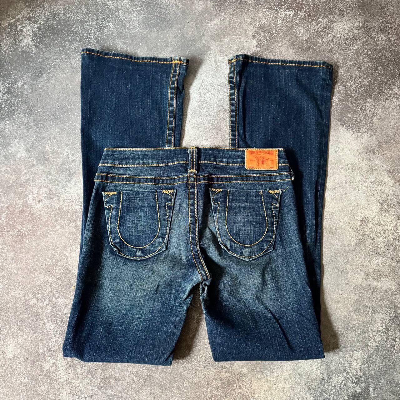 True Religion Y2K True Religion Washed Flared Jeans Size 29" - 10 Thumbnail