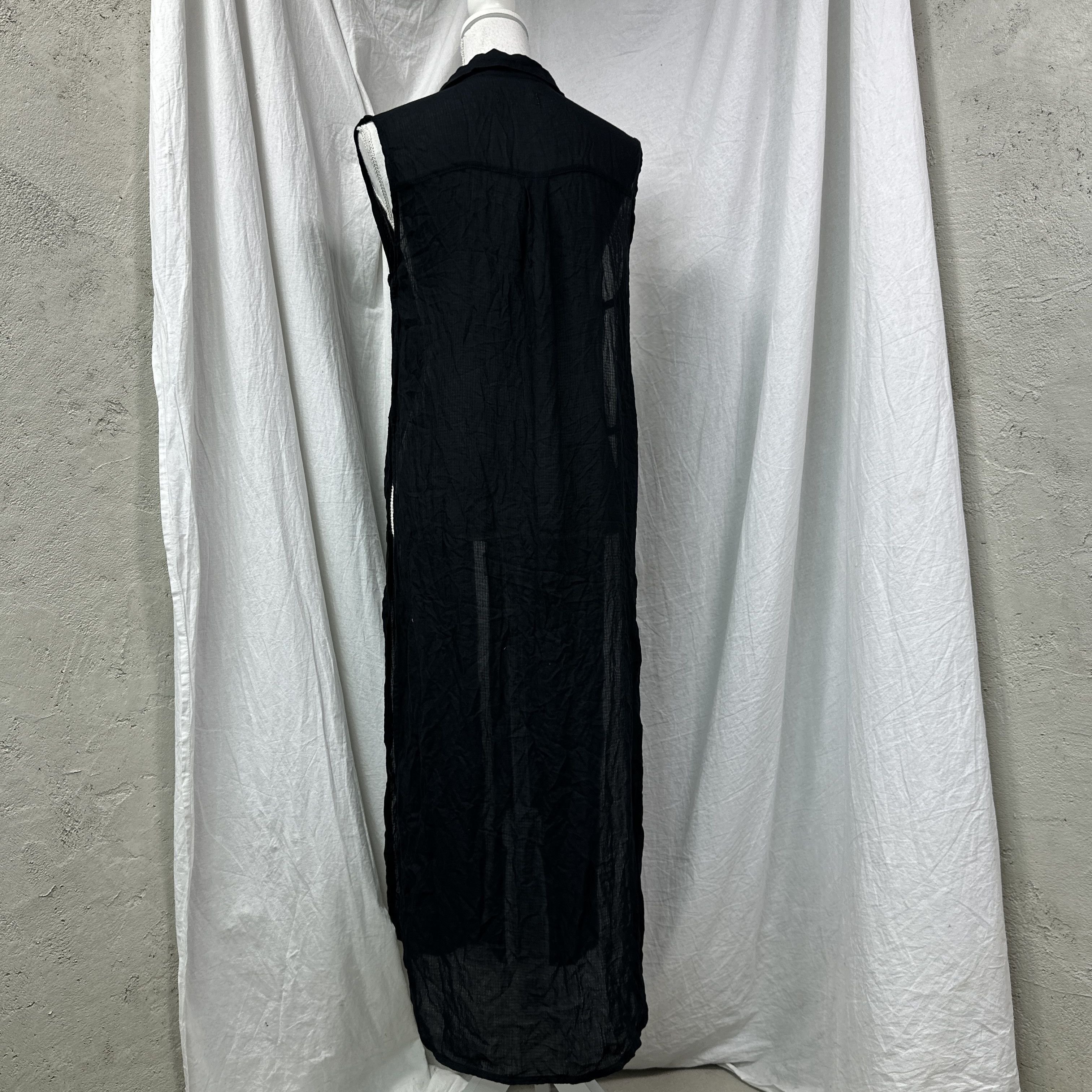 Vintage Vintage Opium Mesh Sheer Oversized Butonned Dress Y2K Size L / US 10 / IT 46 - 9 Thumbnail