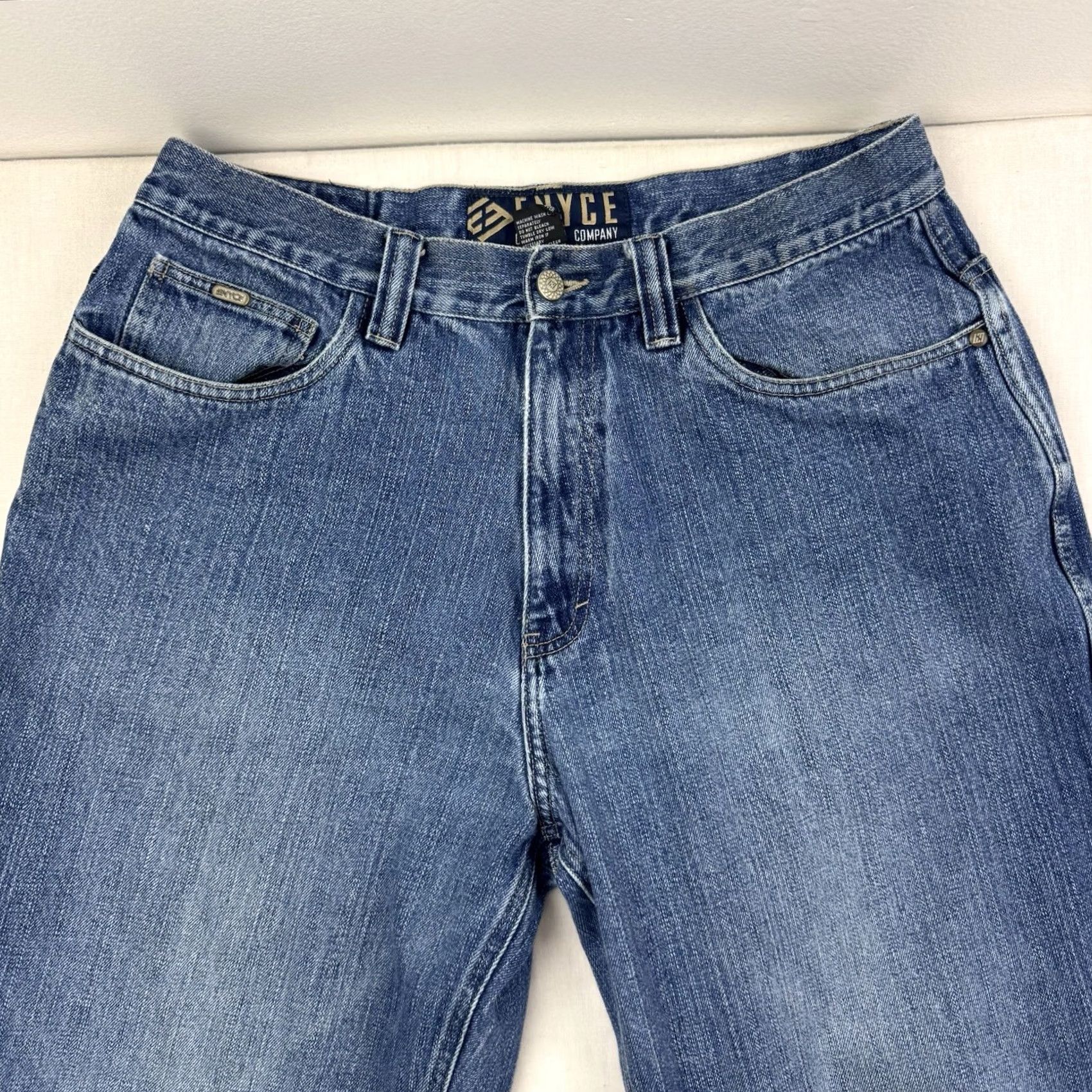 Enyce VINTAGE enyce Jeans Mens 34 Blue Baggy Adult 34x30 Grunge Hipster Punk Wide Leg Y2K 90s Size US 34 / EU 50 - 3 Thumbnail