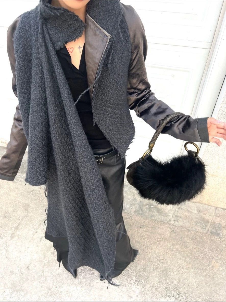 Haider Ackermann HaiderAckermann SilkWool Jacket Non-Removable Scarf Size XS / US 0-2 / IT 36-38 - 7 Thumbnail
