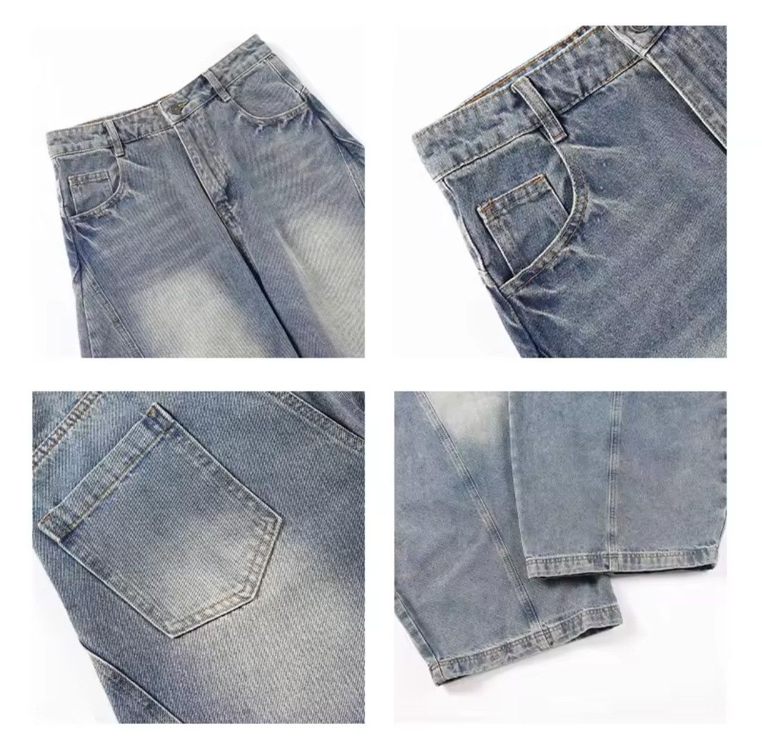 High Street Loose Wide Leg Jeans Style Hip