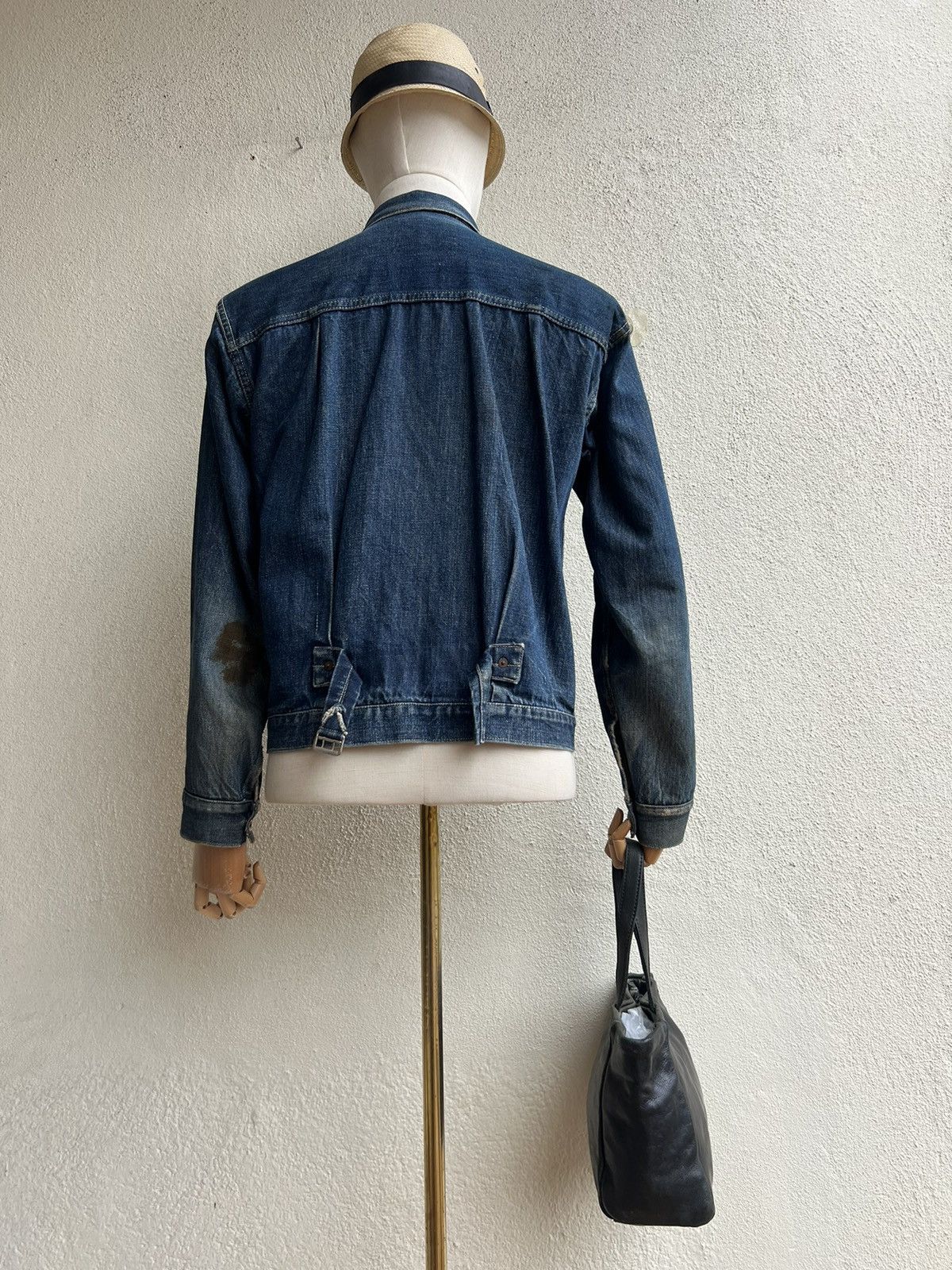 Issey Miyake × Leather × Zucca Vintage Zucca Japan Faded Patina Leather Mini Tote Bag Size ONE SIZE - 6 Thumbnail