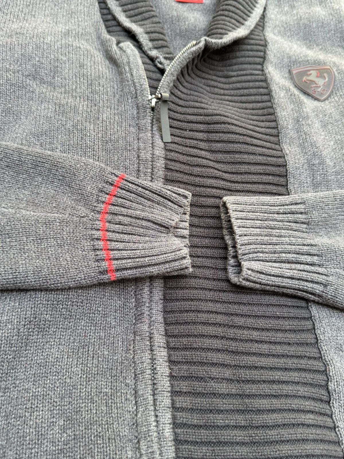 Ferrari Scuderia Ferrari X Puma cotton knit faded black jacket Size US L / EU 52-54 / 3 - 7 Thumbnail