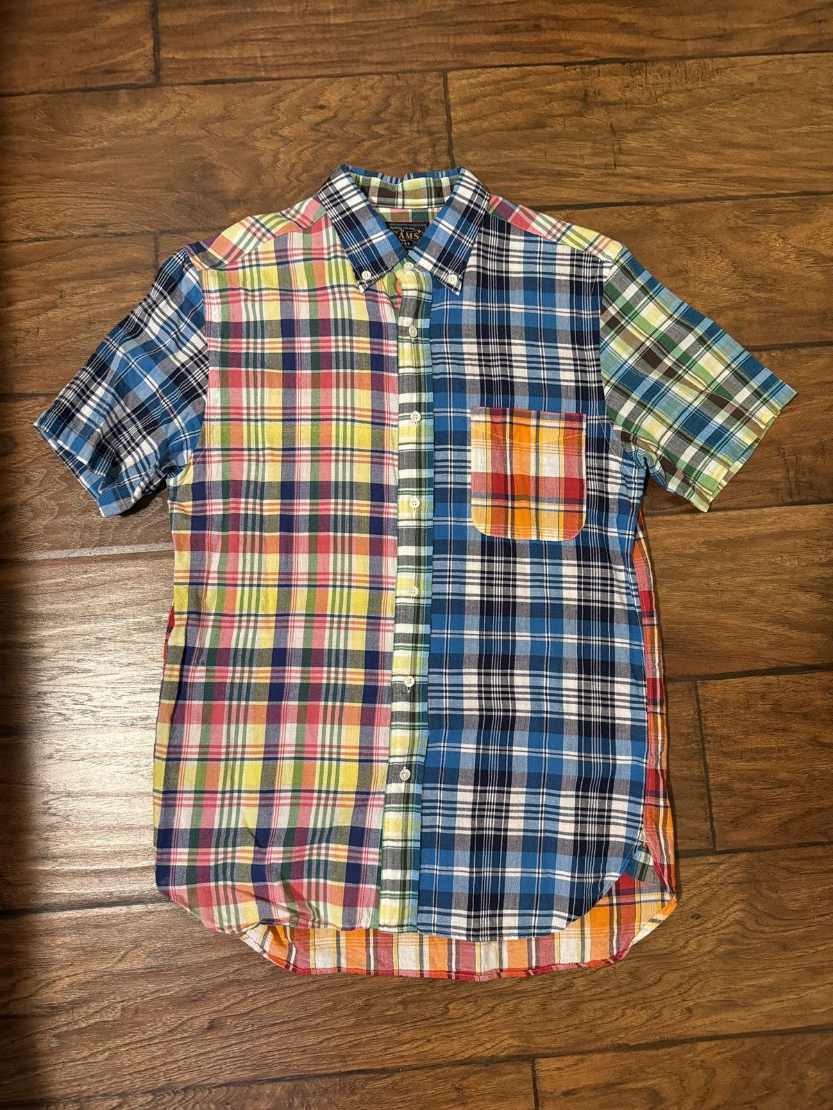 Beams Plus Madras Short Sleeve Button Up Size US S / EU 44-46 / 1 - 1 Thumbnail