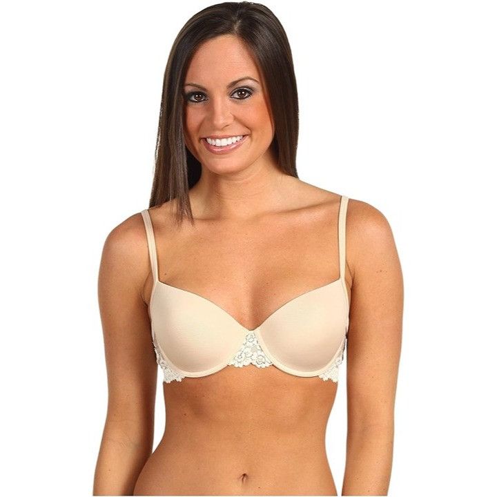 Other Wacoal Petite Embrace Lace Push-Up Bra Nude/Ivory Sz 32C/34B Size ONE SIZE - 7 Thumbnail