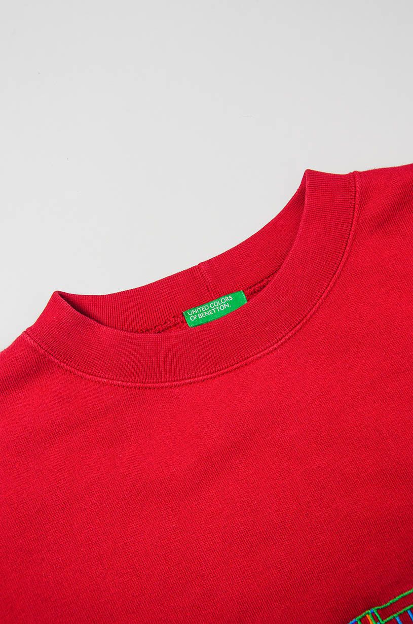 Benetton Benetton Red Volleyball Tiger Graphic Sweatshirt - Size L Size US L / EU 52-54 / 3 - 5 Thumbnail