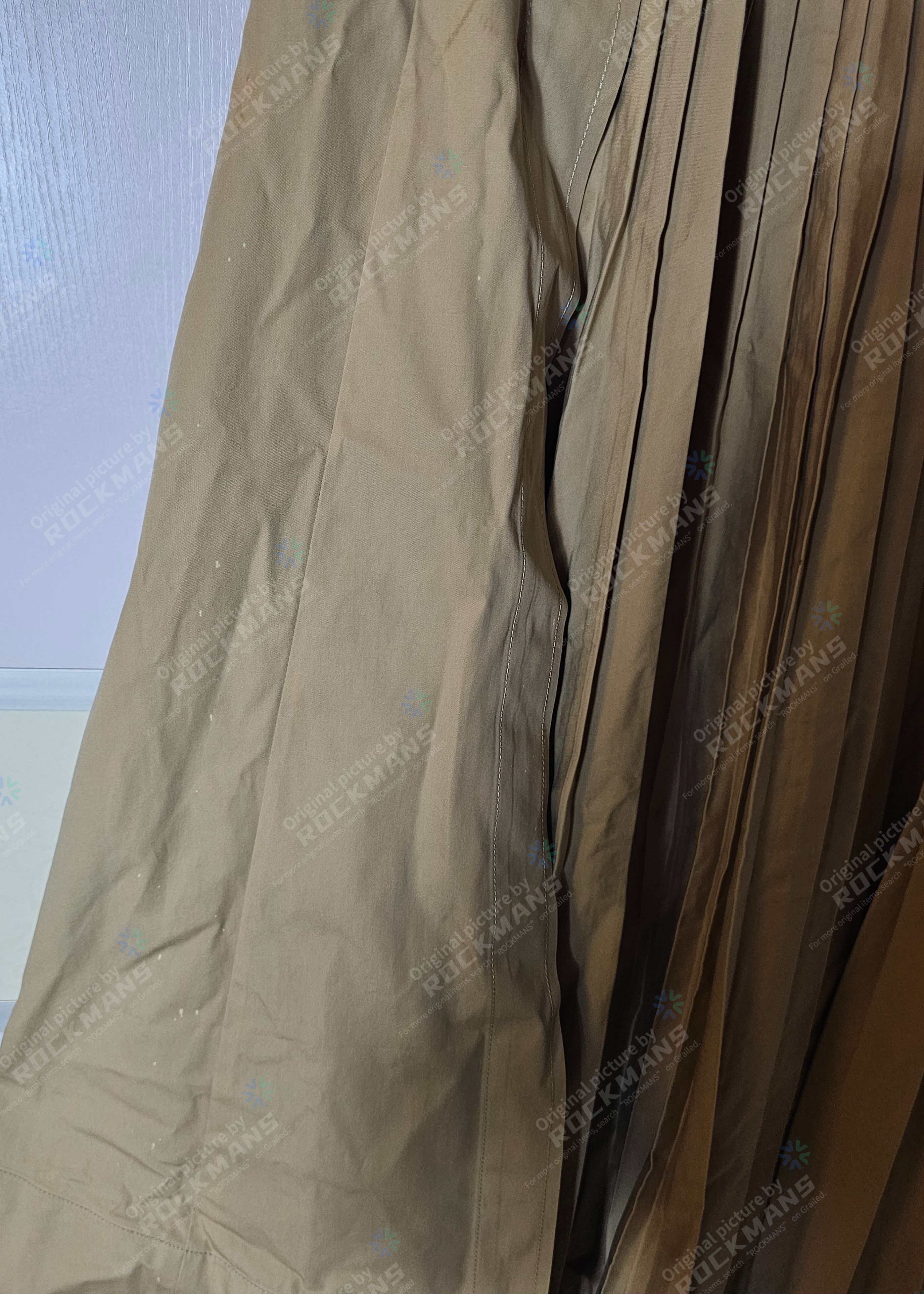 Dior Dior Pleated Cotton Maxi Wrap Skirt in Natural Size 40 Size S / US 4 / IT 40 - 3 Thumbnail