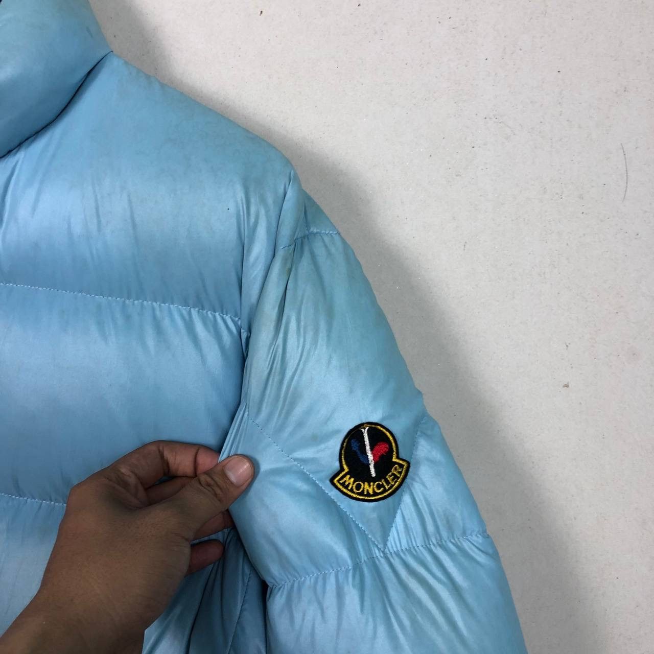 Moncler Vintage 80s Moncler Ski Wear Light Blue Puffer Jacket Size US M / EU 48-50 / 2 - 12 Thumbnail