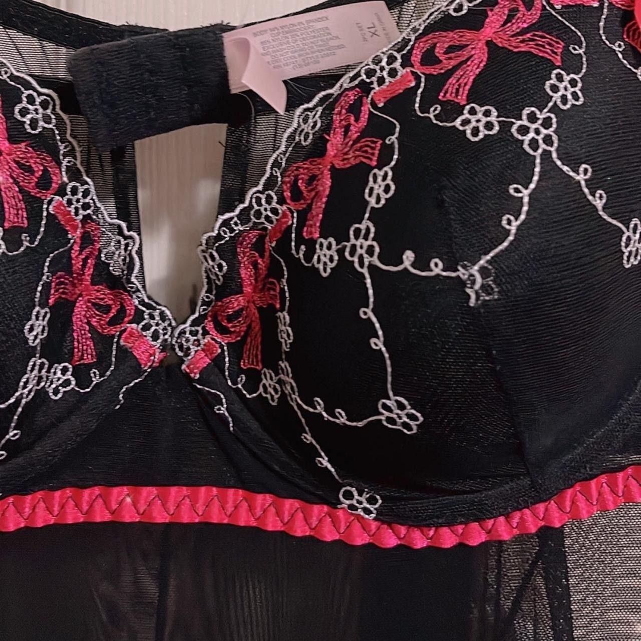 Other XL Lacy Slip Dress with black and Hot Pink Colorway Size XL / US 12-14 / IT 48-50 - 2 Thumbnail