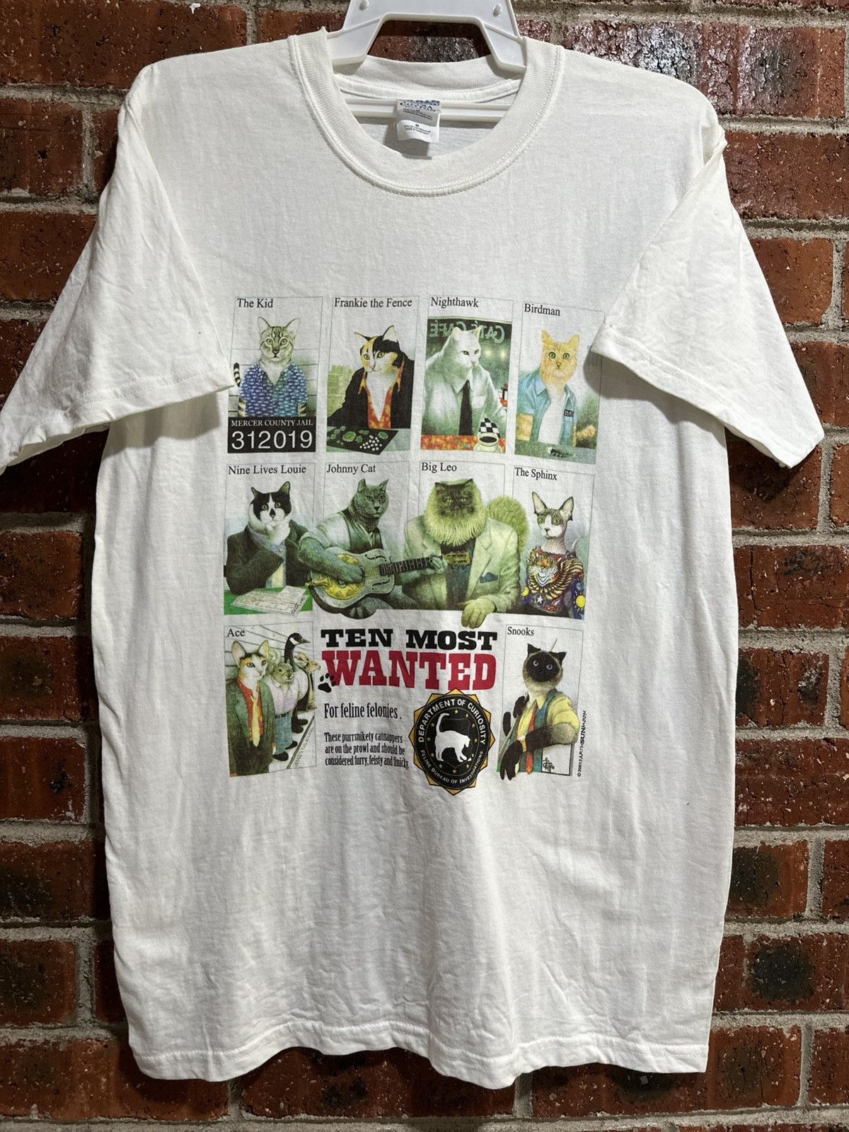 Gildan Vintage Ten Most Wanted Faded Tee Size US M / EU 48-50 / 2 - 1 Thumbnail