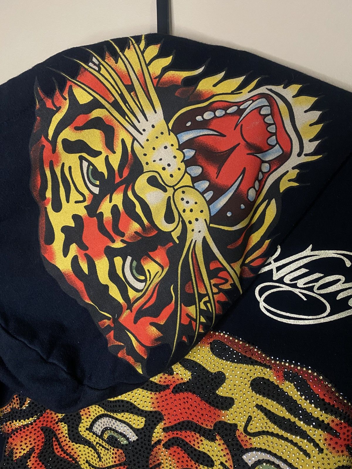 Christian Audigier Vintage Ed Hardy by Christian Audigier Zip Up Sweater Size US XL / EU 56 / 4 - 15 Thumbnail