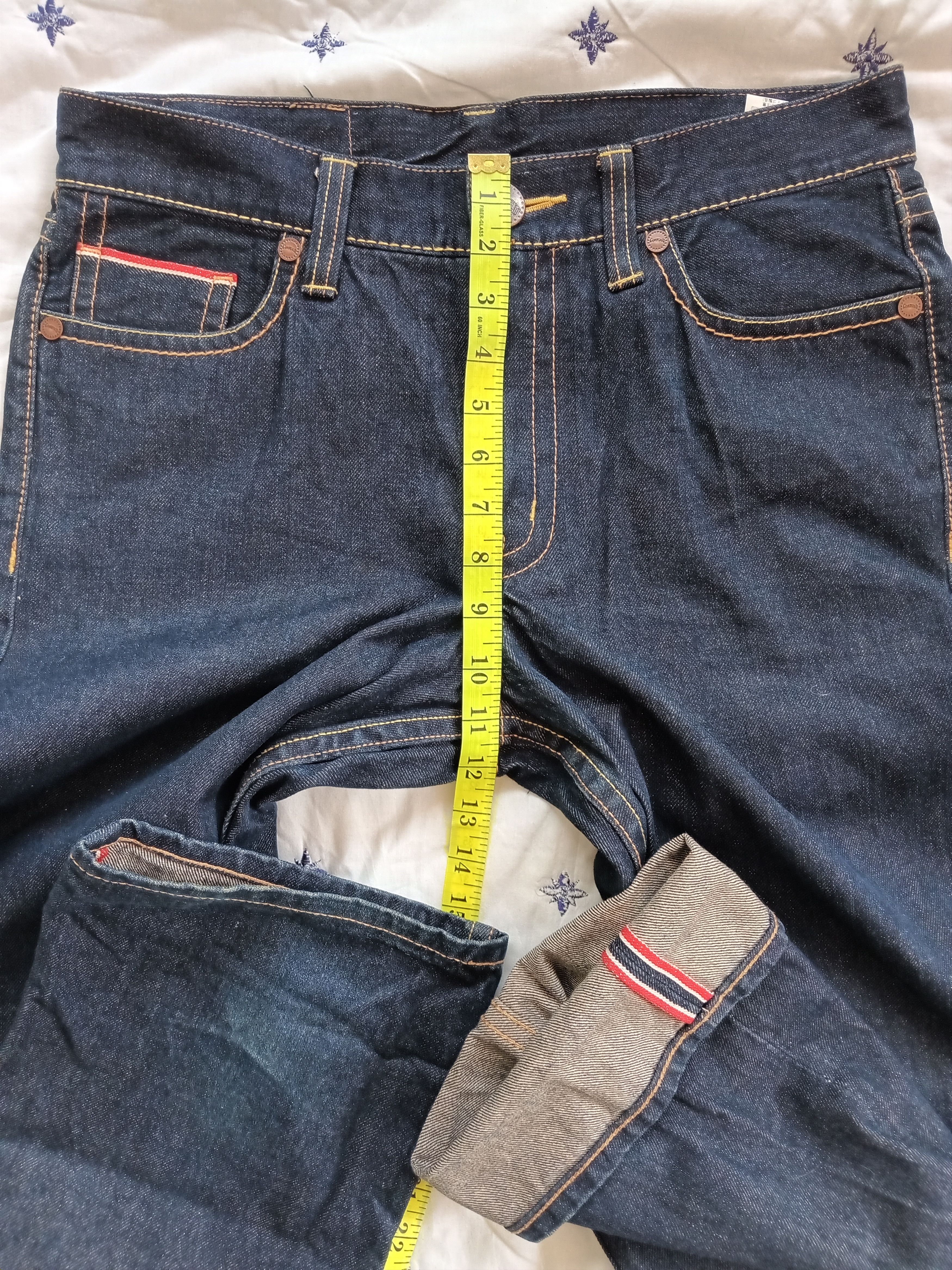 Japanese Brand Vintage💥CO&LU Selvedge Big Daicock Design Jeans Size US 32 / EU 48 - 3 Thumbnail