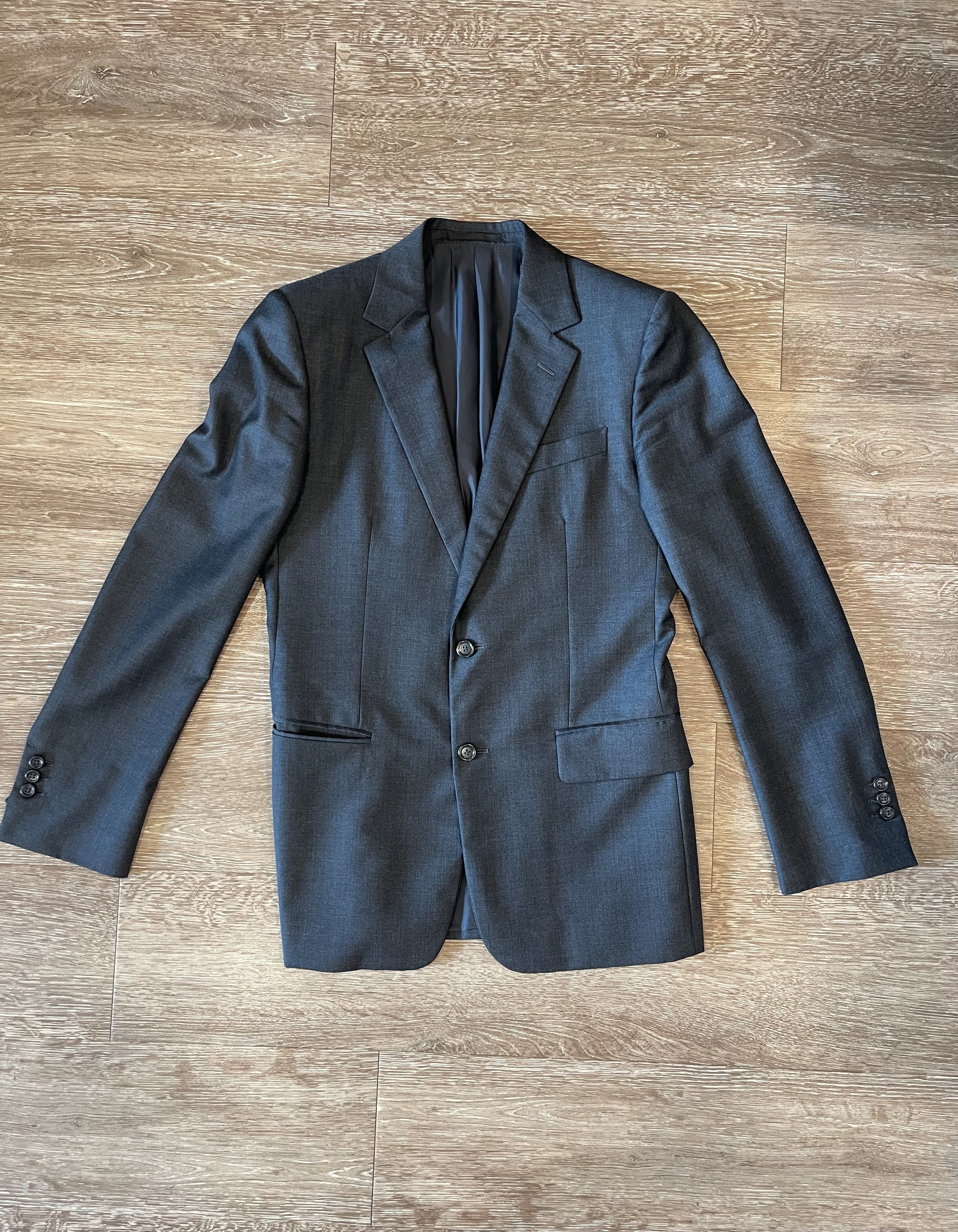 YVES SAINT LAURENT - ANTHRACITE WOOL JACKET