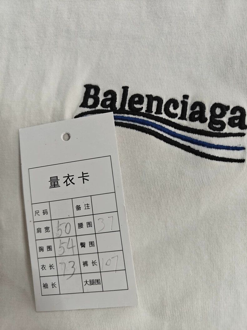 Balenciaga Balenciaga Wave Print T-Shirt Size US S / EU 44-46 / 1 - 5 Thumbnail