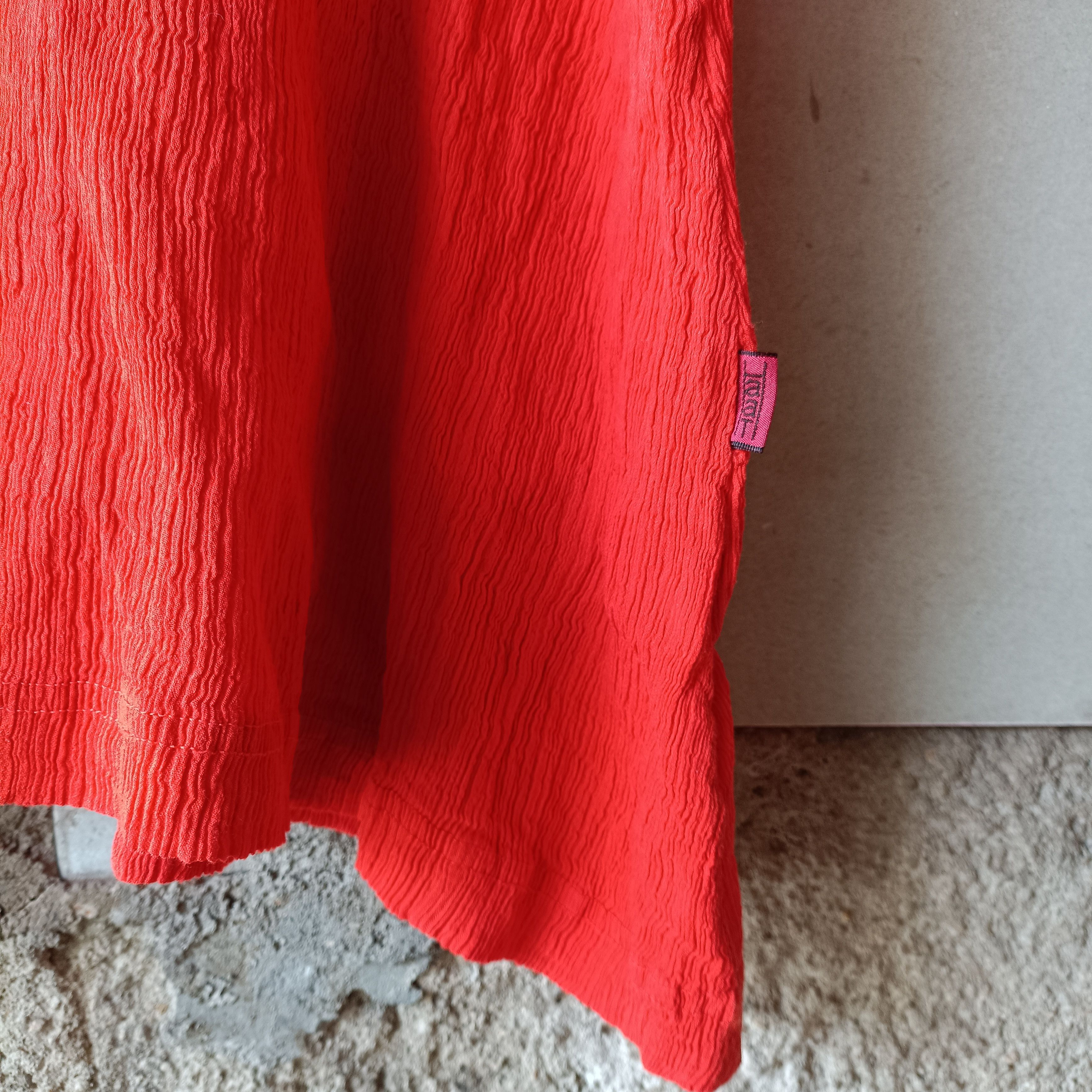 Issey Miyake HaaT Issey Miyake Orange pleated Textured Size L / US 10 / IT 46 - 6 Thumbnail