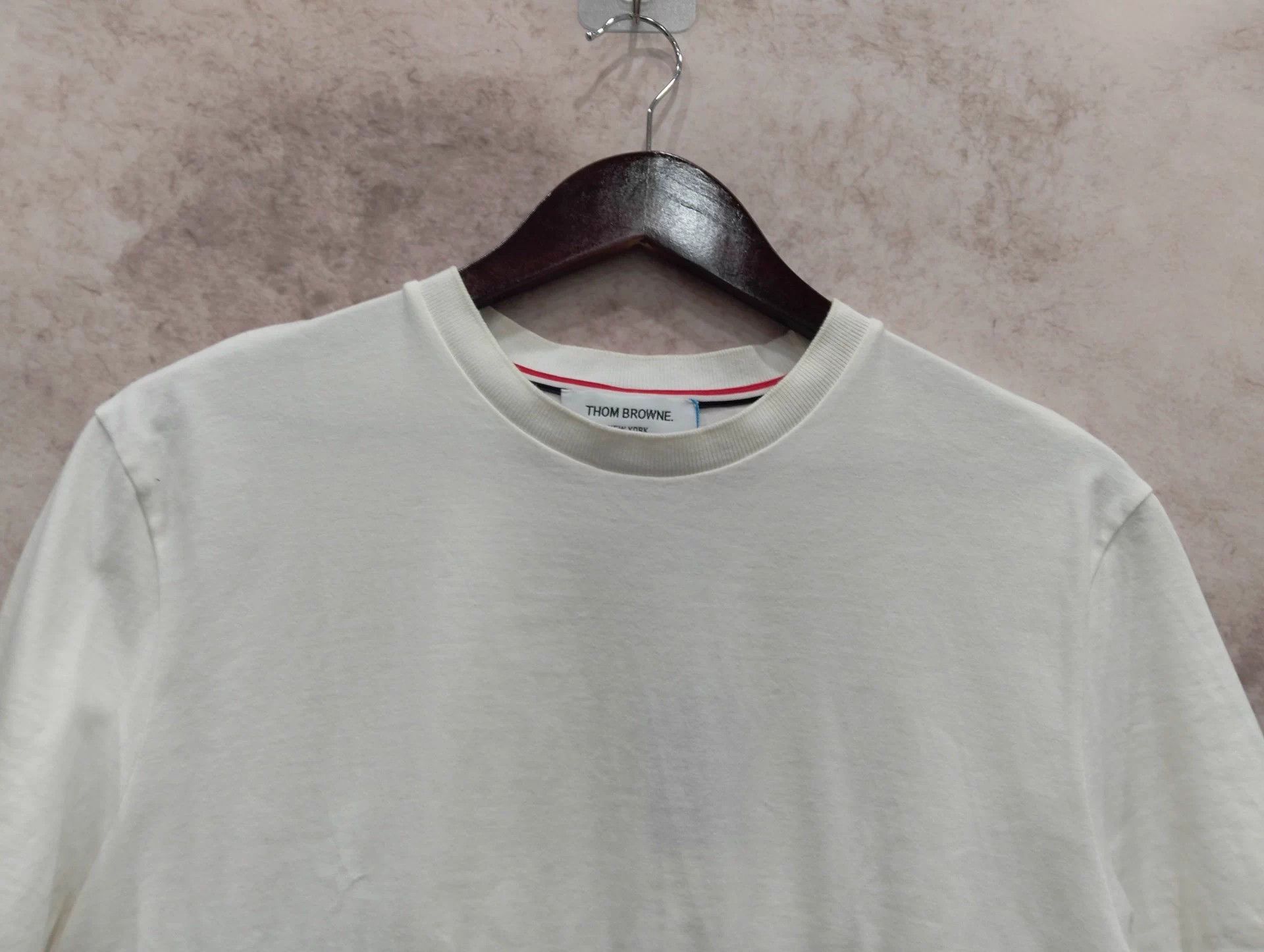 Thom Browne THOM BROWNE Striped Crewneck Short-Sleeve T-Shirt Size 2 Size US M / EU 48-50 / 2 - 6 Thumbnail