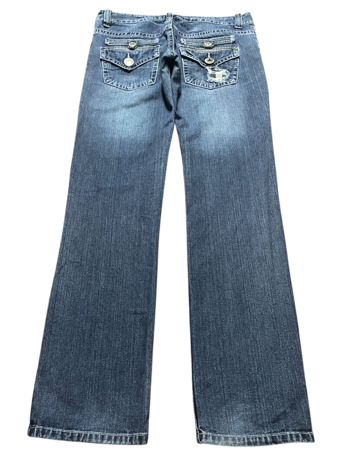 Japanese Brand Vintage Japanese Brand Star Original Distressed Slim Jeans Size US 32 / EU 48 - 2 Thumbnail