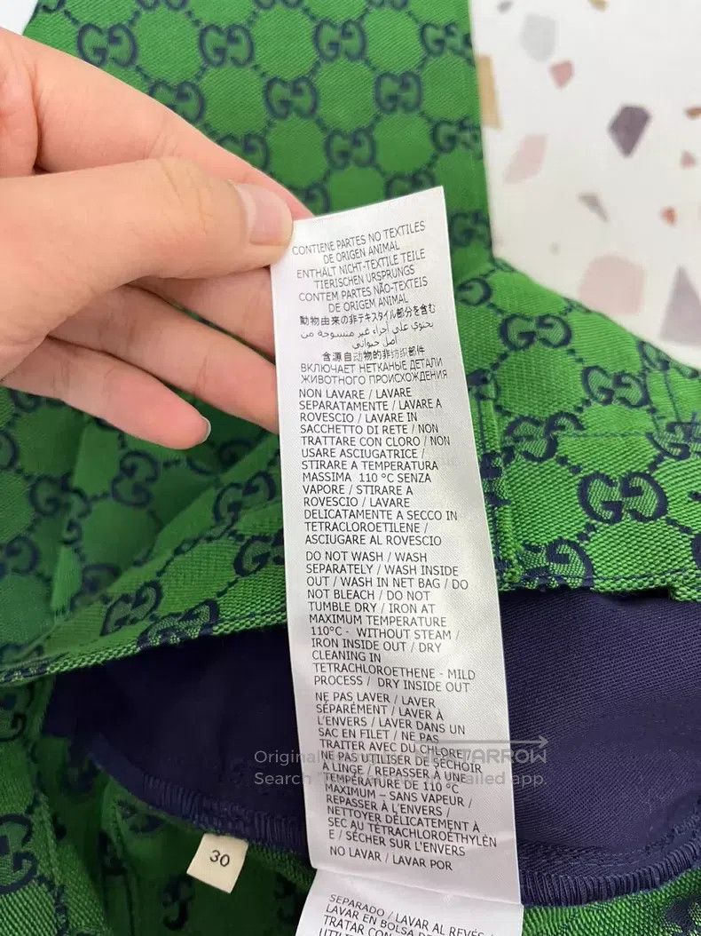Gucci Gucci Size30 Green full logo trousers Size 42" / US 20 - 6 Thumbnail