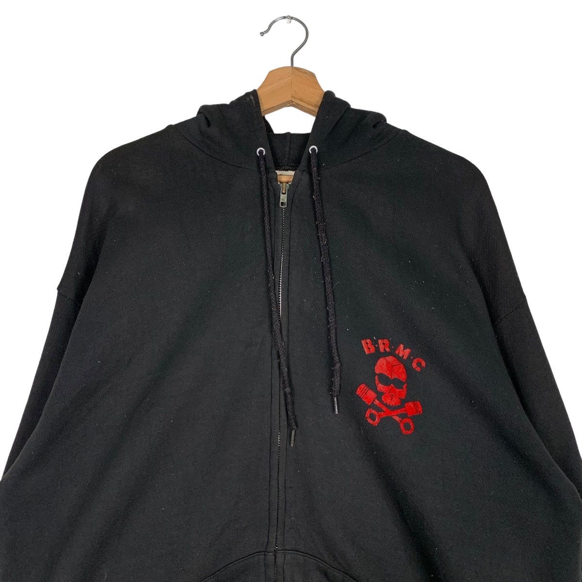 Lee 90s SIDE KICK BRMC Skull Big Logo Pullover Hoodies #0728-C33 Size US XL / EU 56 / 4 - 5 Thumbnail