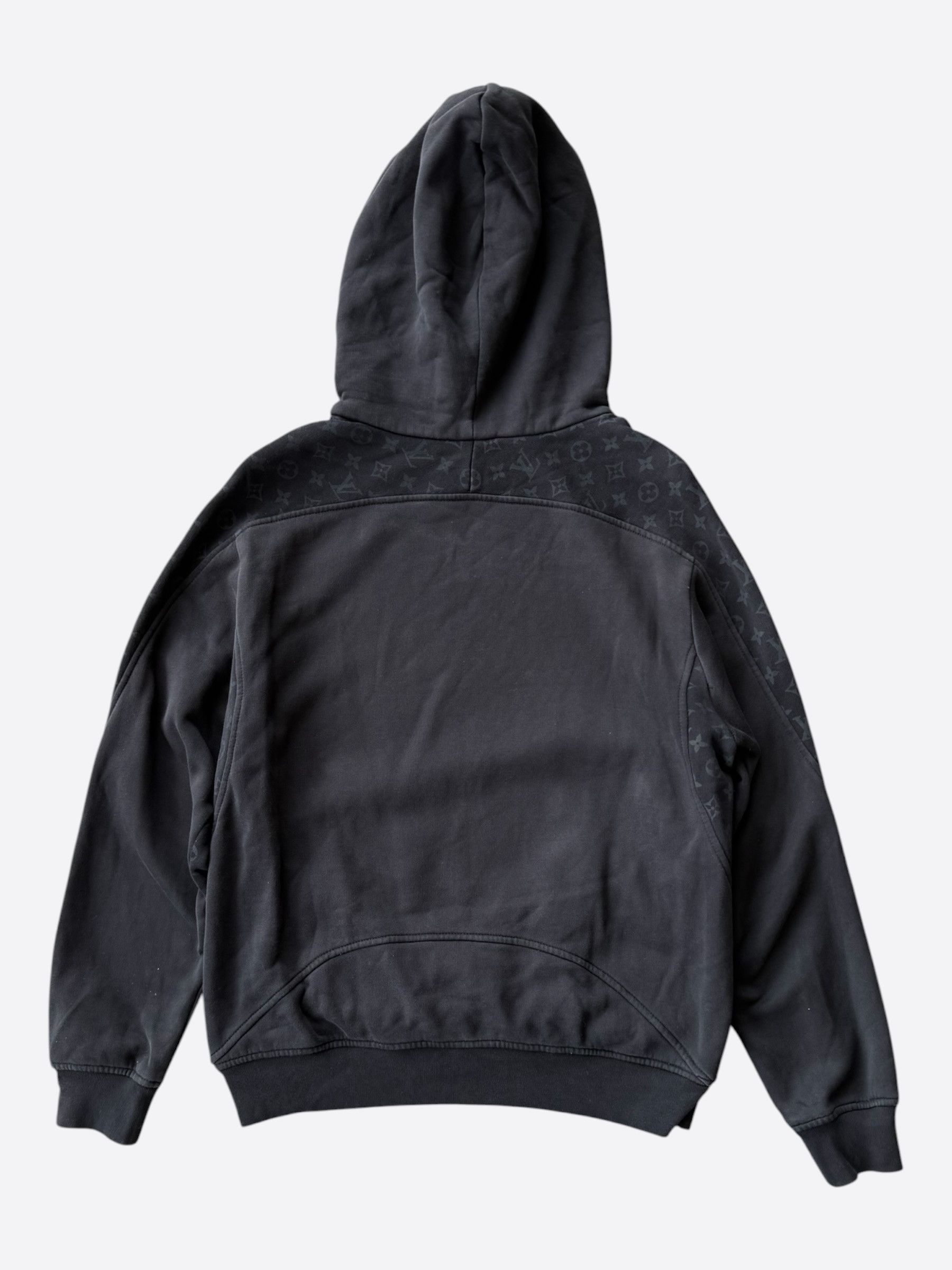 Louis Vuitton Louis Vuitton Black Circle Cut Monogram Hoodie Size US S / EU 44-46 / 1 - 2 Thumbnail